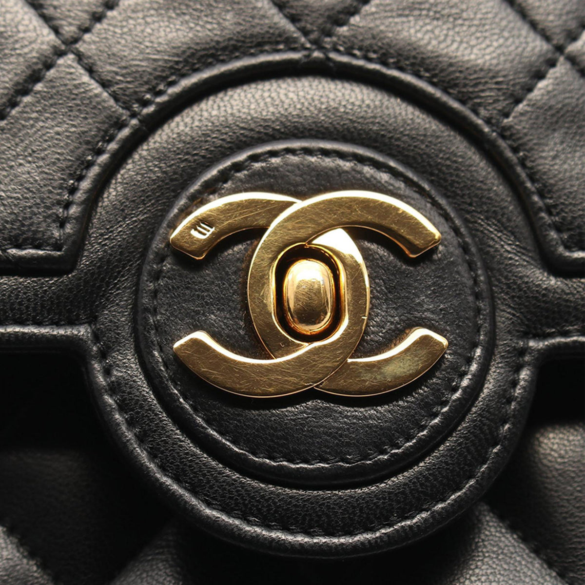Chanel CC Quilted Lambskin Single Flap