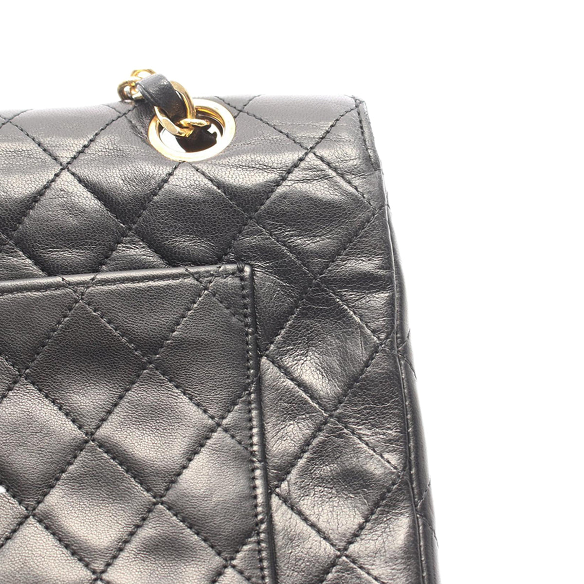 Chanel CC Quilted Lambskin Single Flap