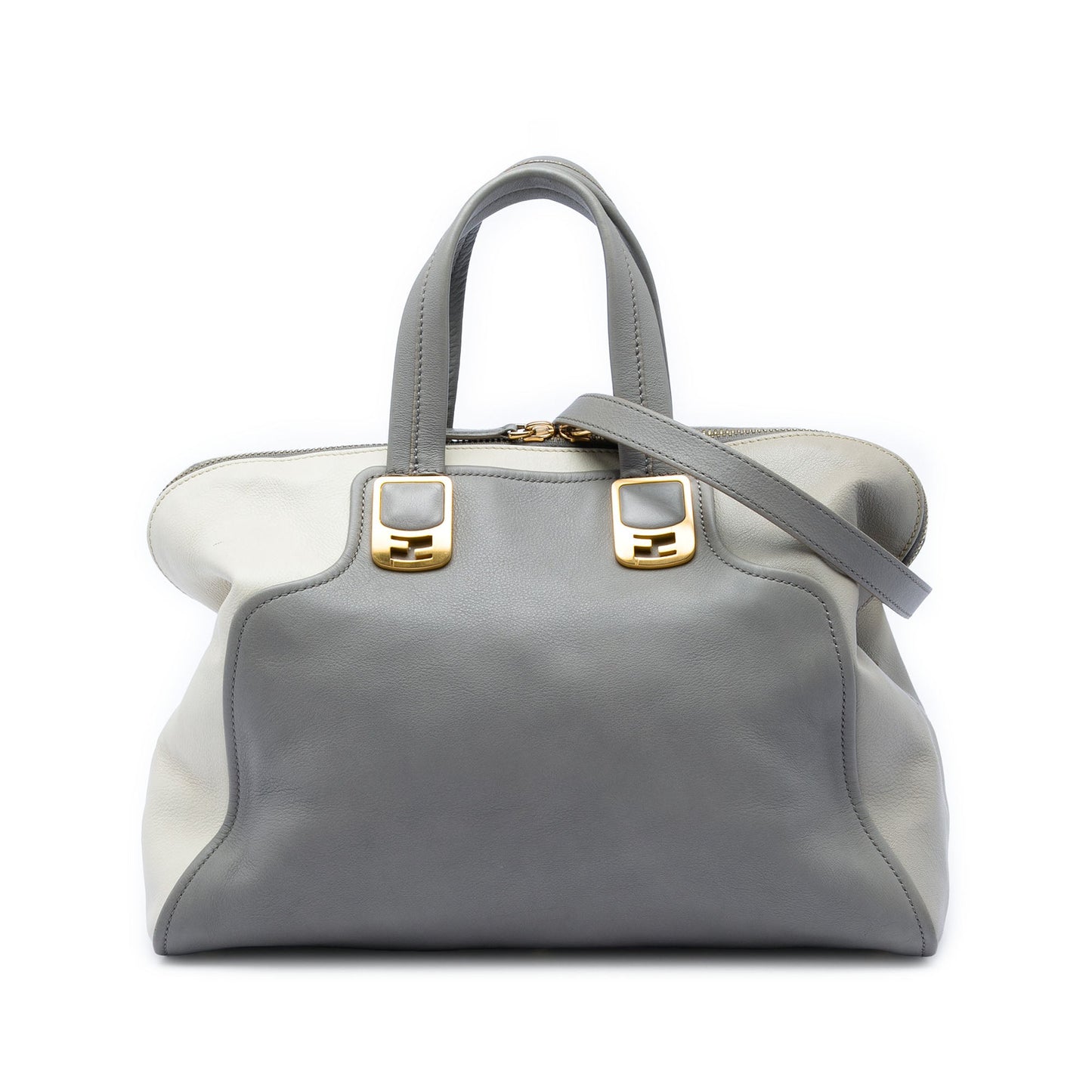 Fendi Large Leather Colorblock Chameleon Satchel