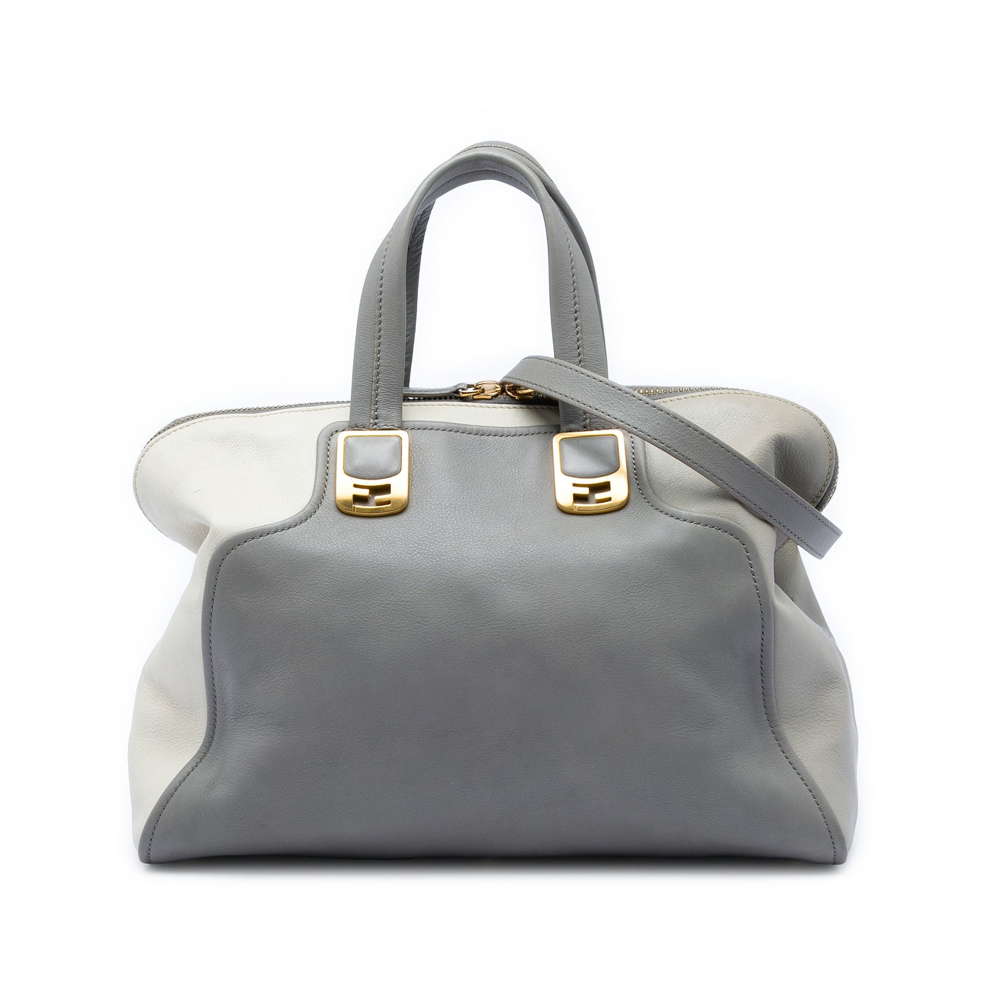 Fendi Large Leather Colorblock Chameleon Satchel