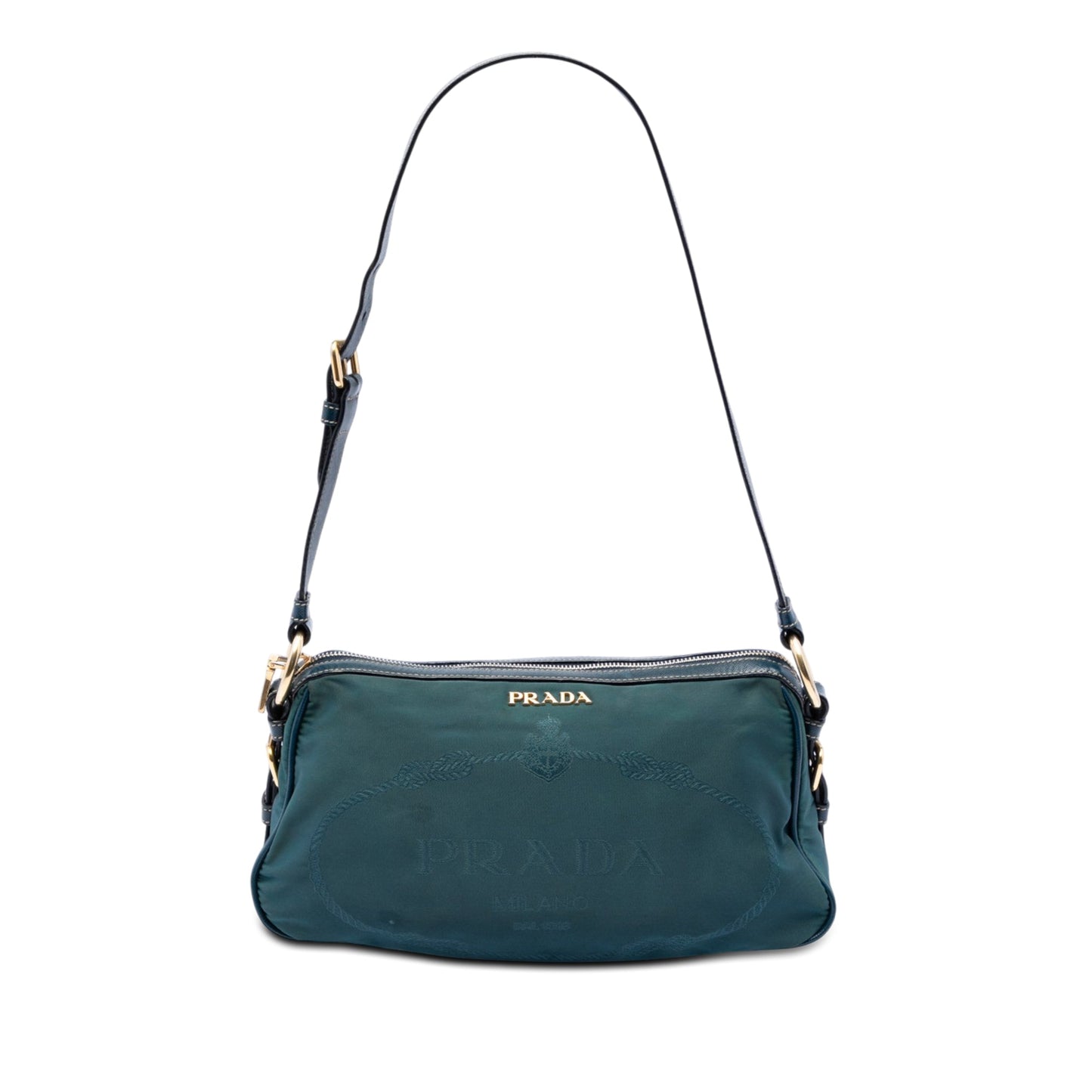 Prada Tessuto Canapa Logo Shoulder Bag