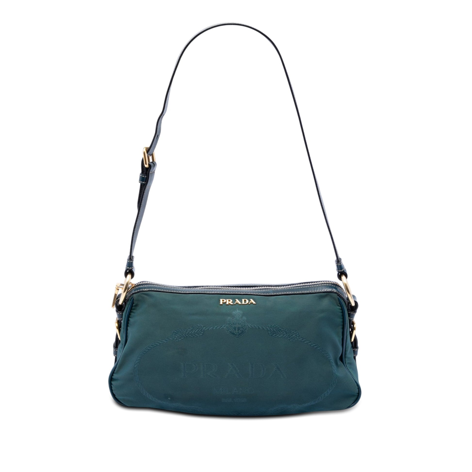 Prada Tessuto Canapa Logo Shoulder Bag