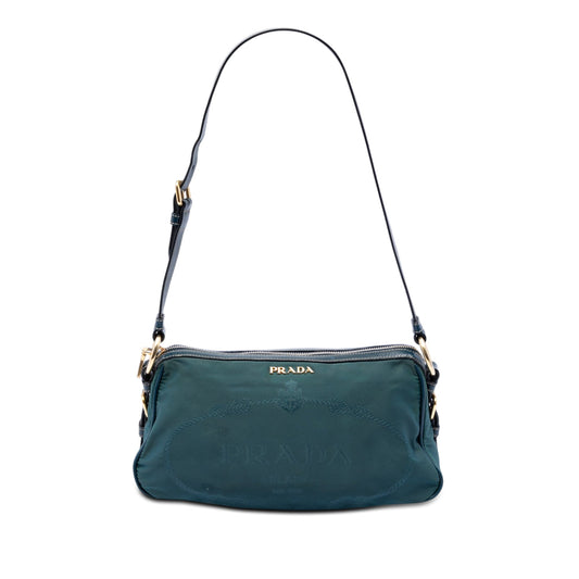 Prada Tessuto Canapa Logo Shoulder Bag