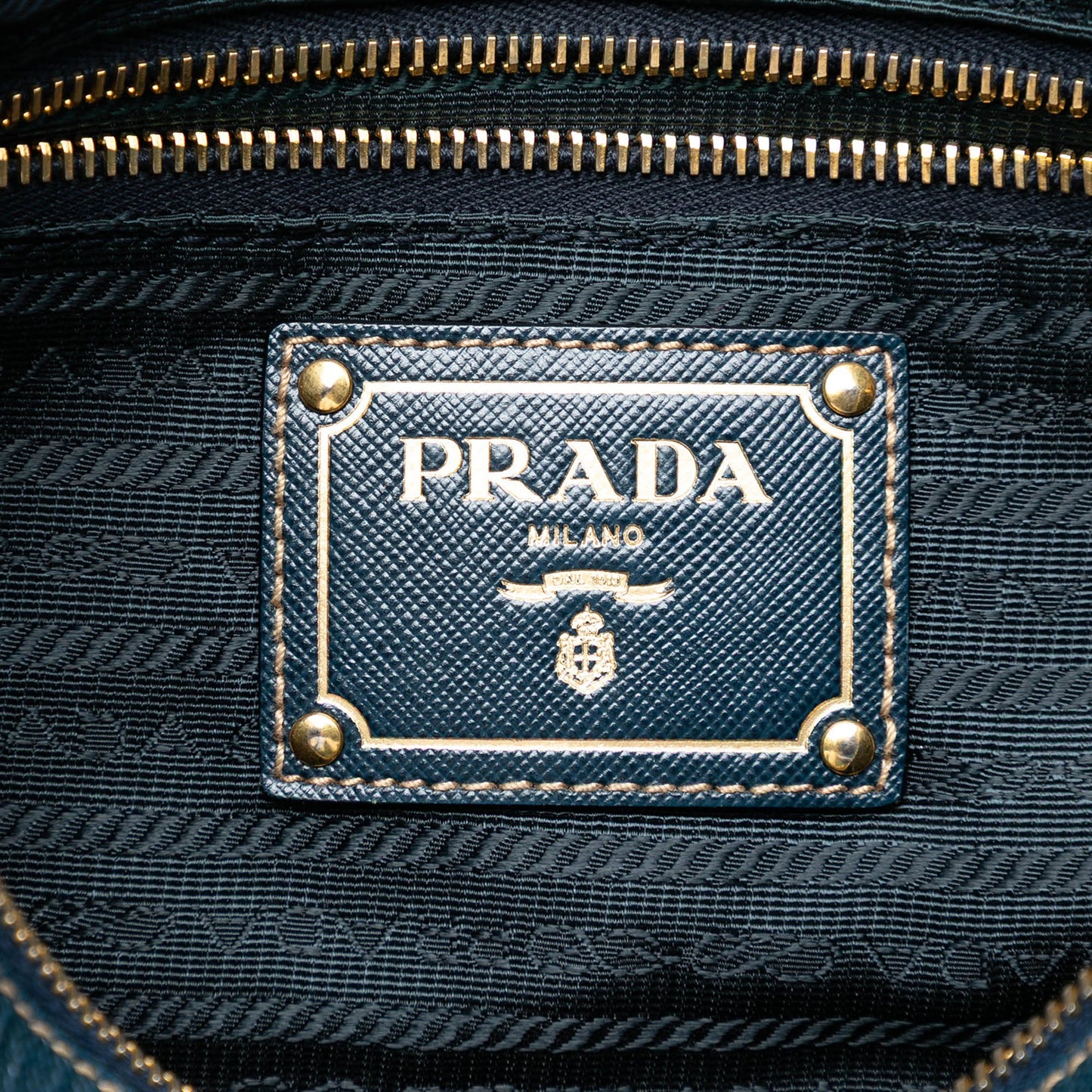 Prada Tessuto Canapa Logo Shoulder Bag