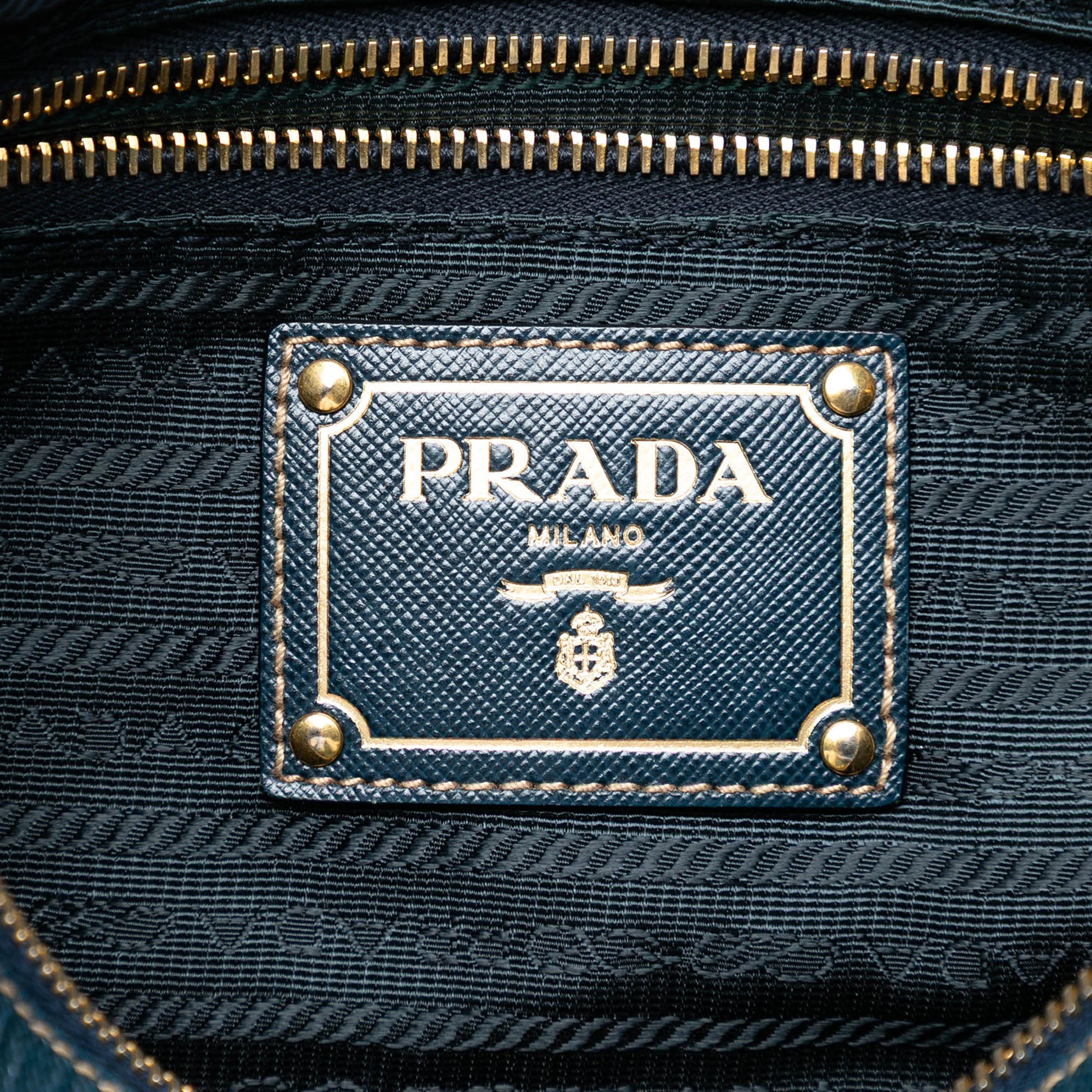 Prada Tessuto Canapa Logo Shoulder Bag