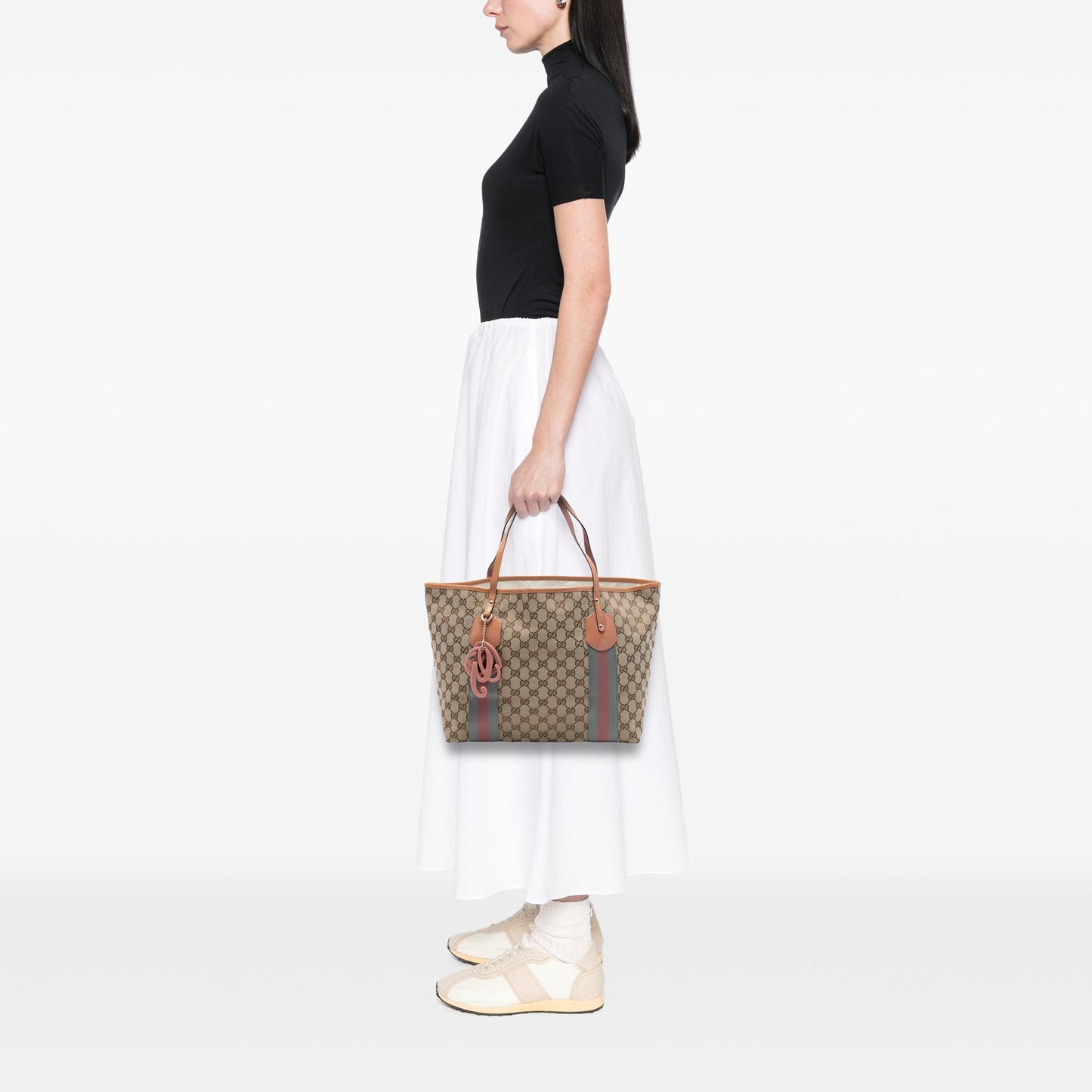 Gucci GG Canvas Web Jolie Tote