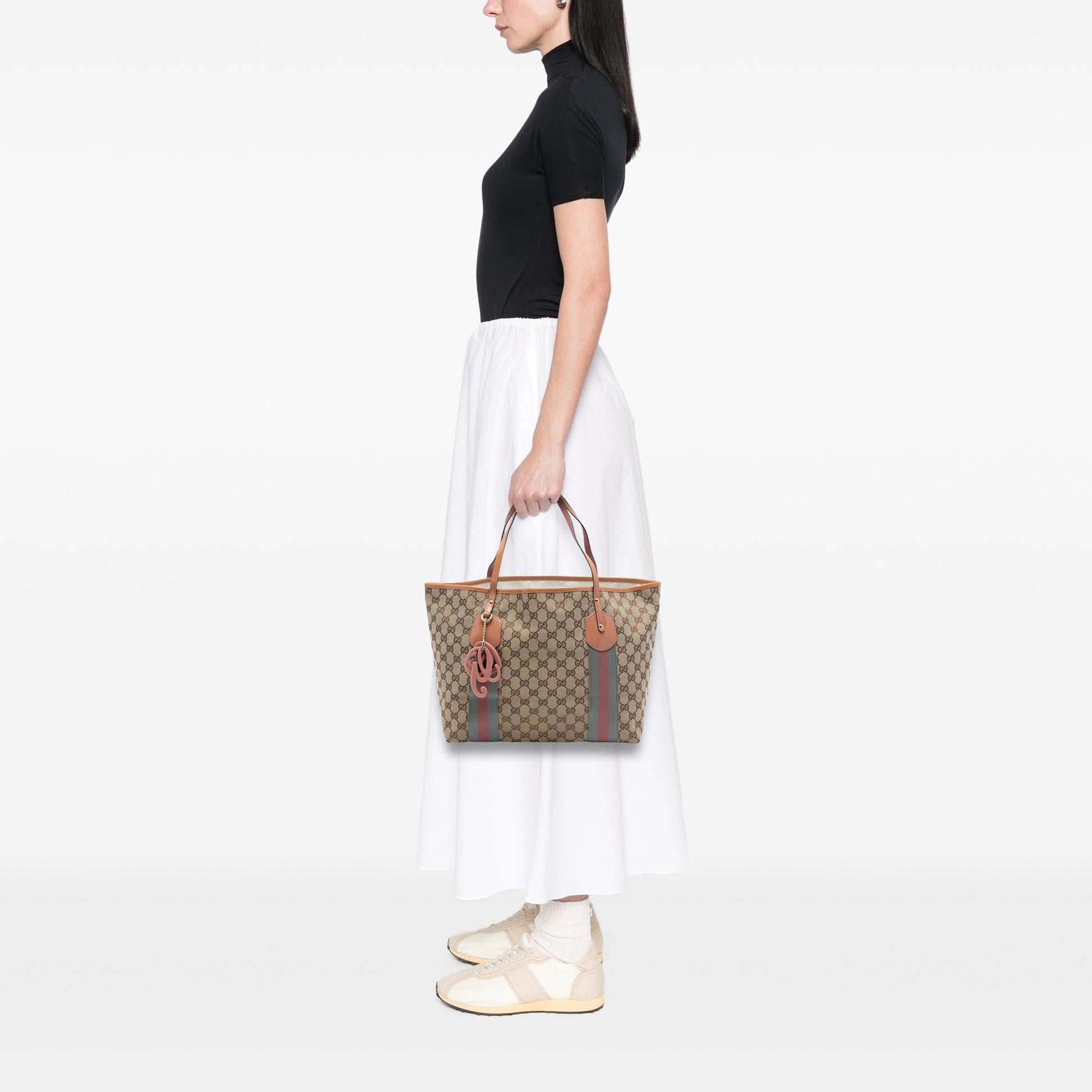Gucci GG Canvas Web Jolie Tote
