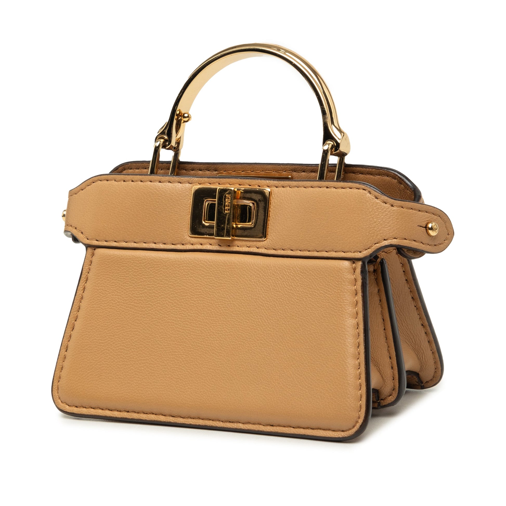 Fendi Nano Calfskin Peekaboo ISeeU Maxi Handle Satchel
