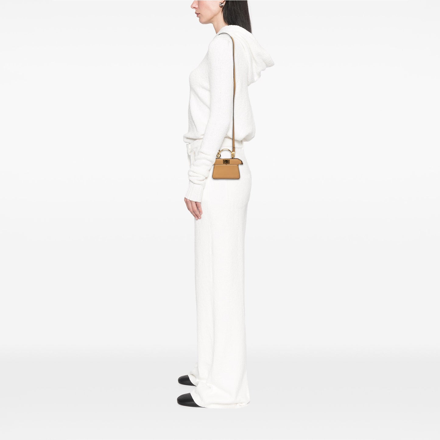 Fendi Nano Calfskin Peekaboo ISeeU Maxi Handle Satchel