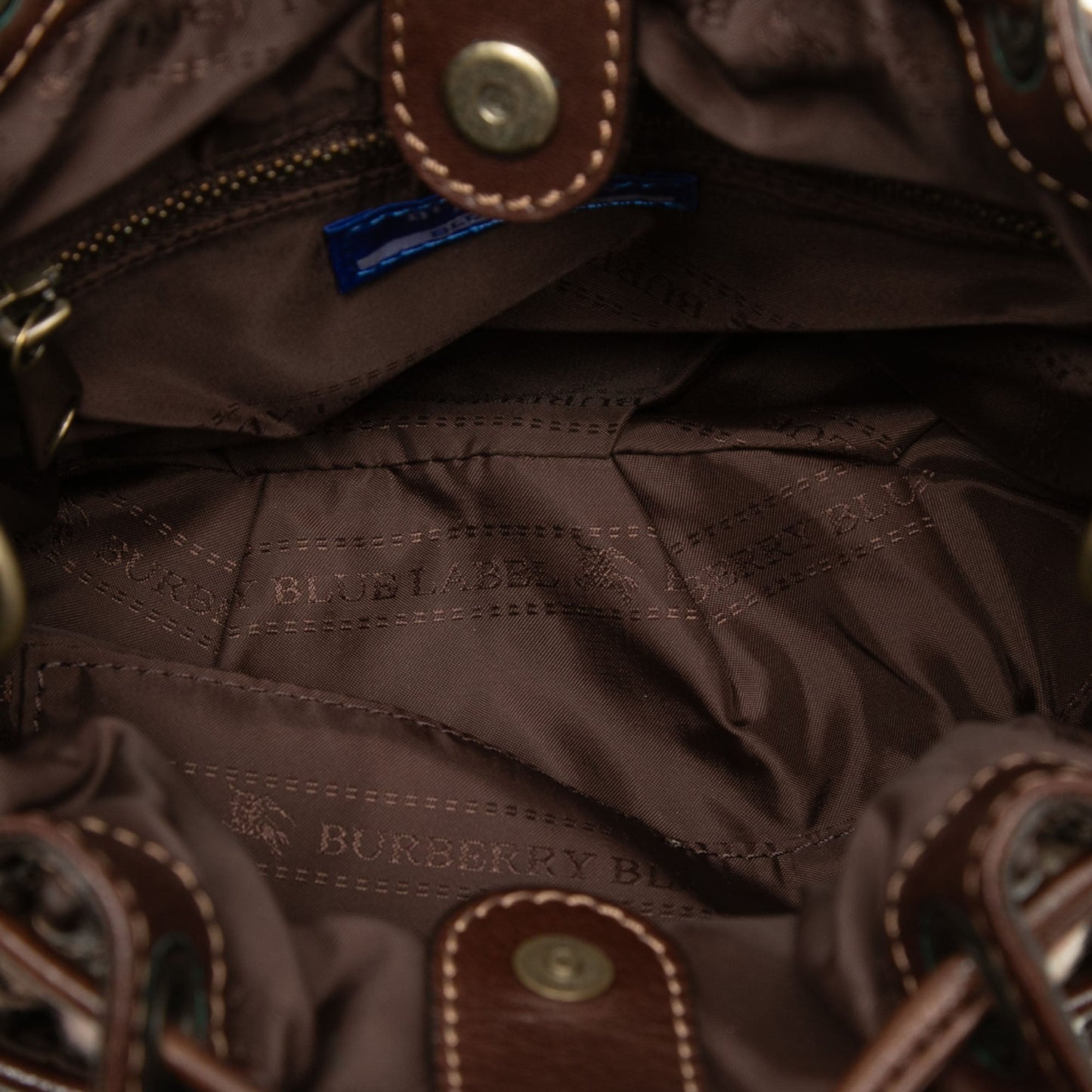 Burberry Supernova Check Wool Drawstring Crossbody