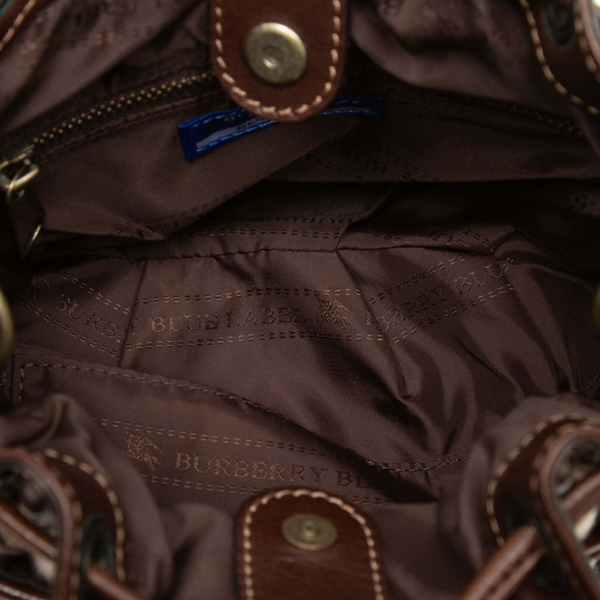 Burberry Supernova Check Wool Drawstring Crossbody
