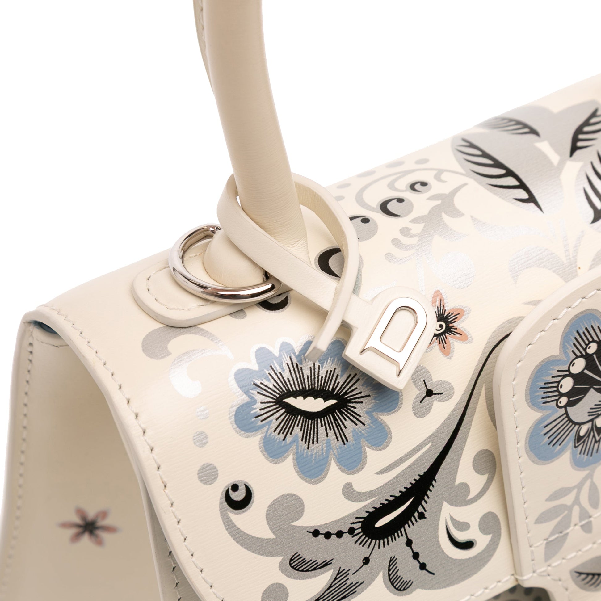 Delvaux MIni Smooth Calfskin Brillant Blooming Crystalline Satchel