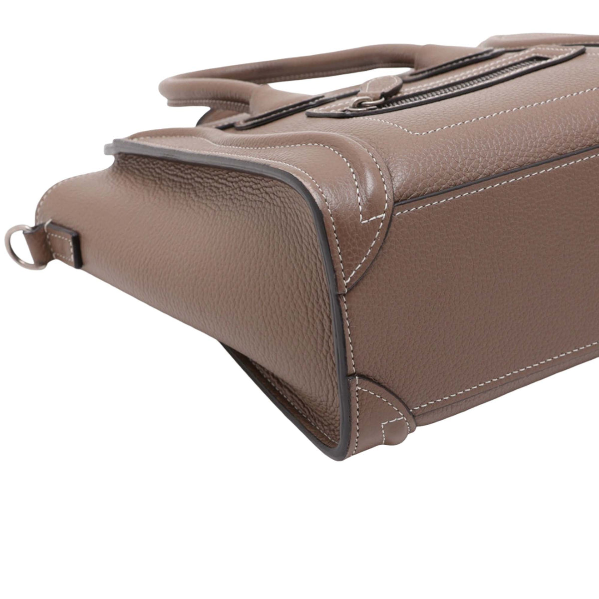 Celine Nano Leather Luggage Tote — Beige