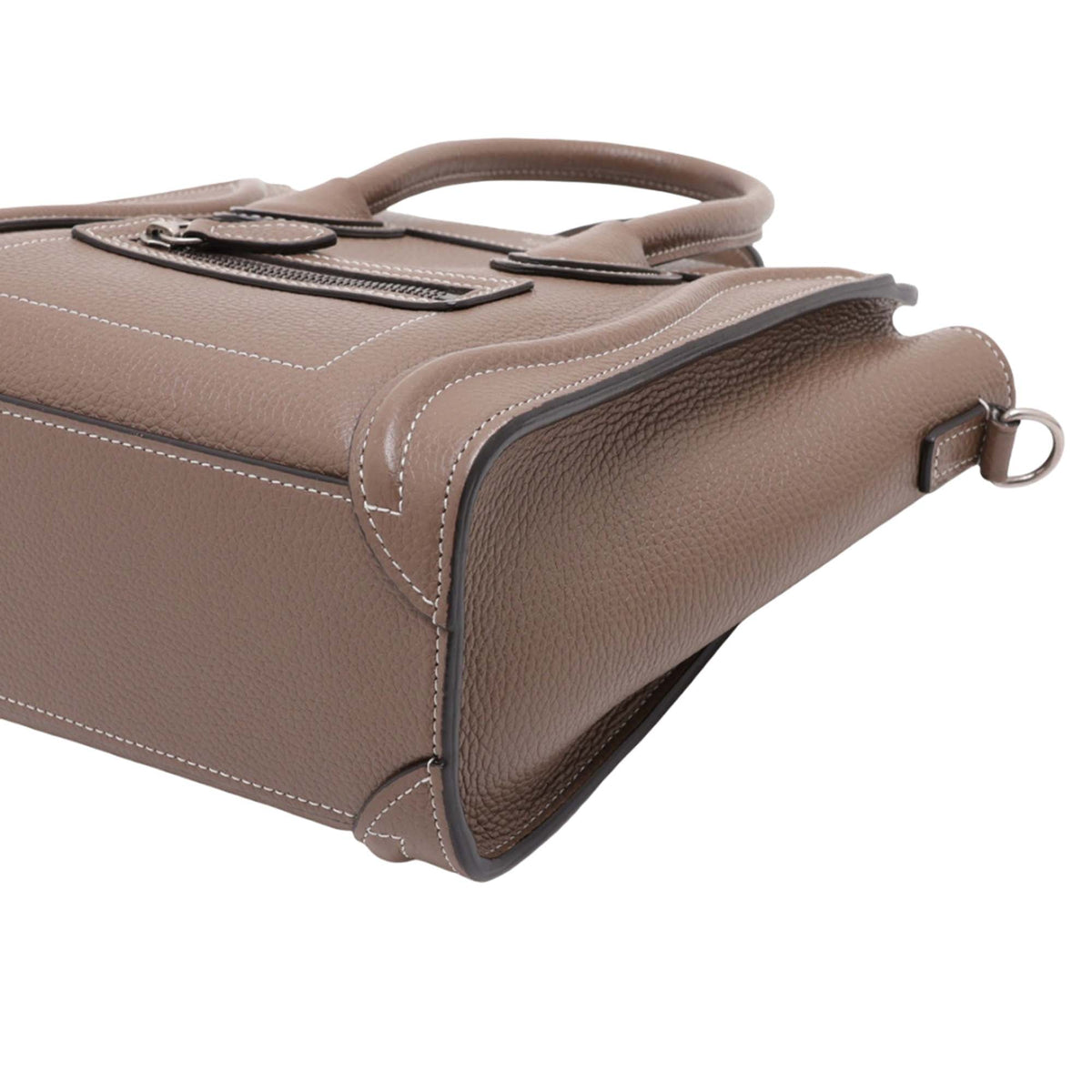 Celine Nano Leather Luggage Tote — Beige