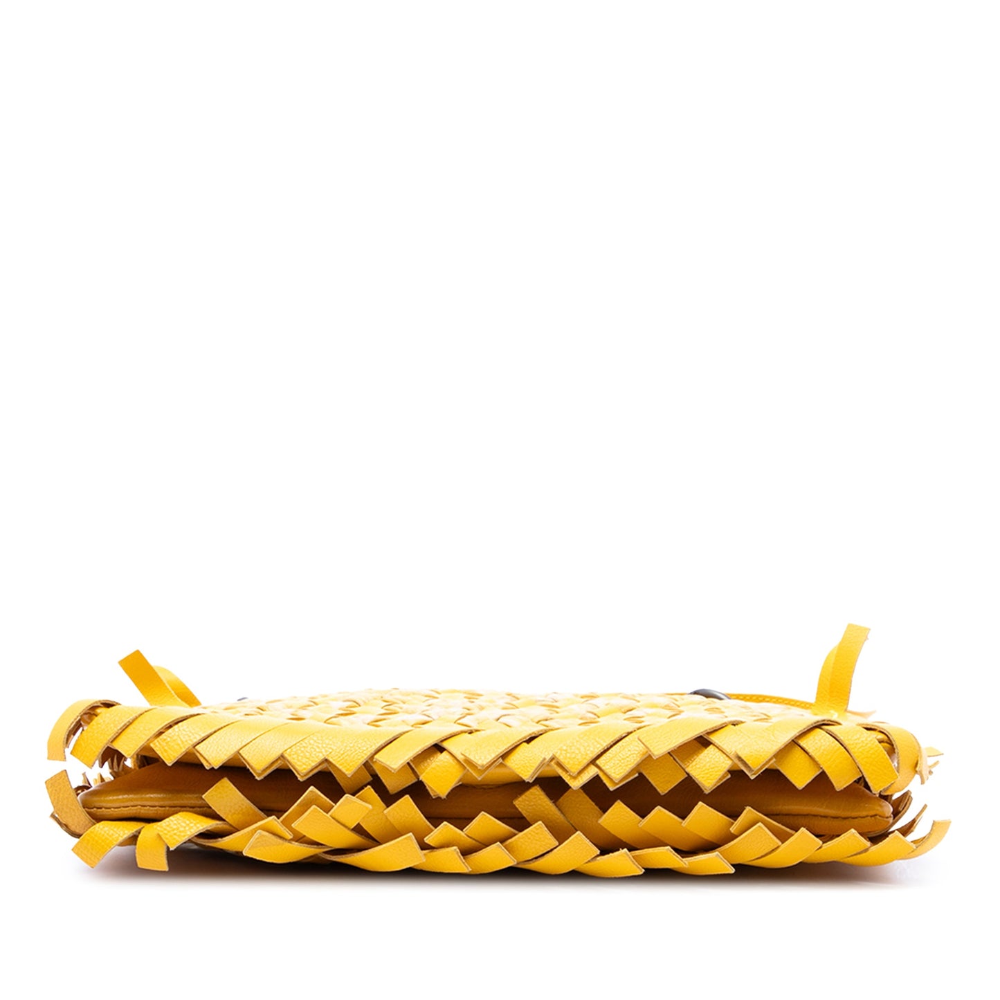 Bottega Veneta Bicolor Nappa Intrecciato Fringe Shoulder Bag