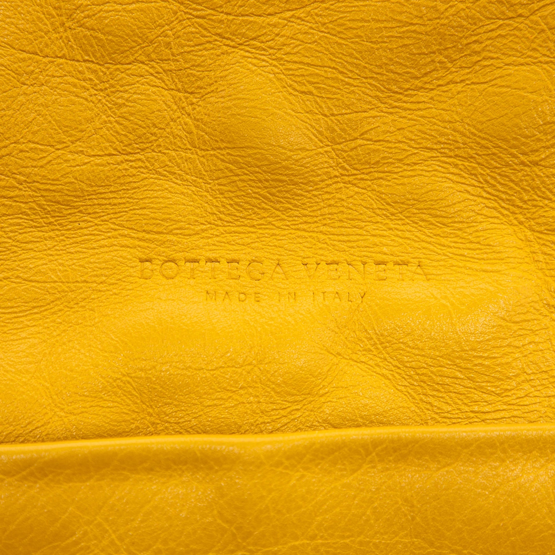 Bottega Veneta Bicolor Nappa Intrecciato Fringe Shoulder Bag
