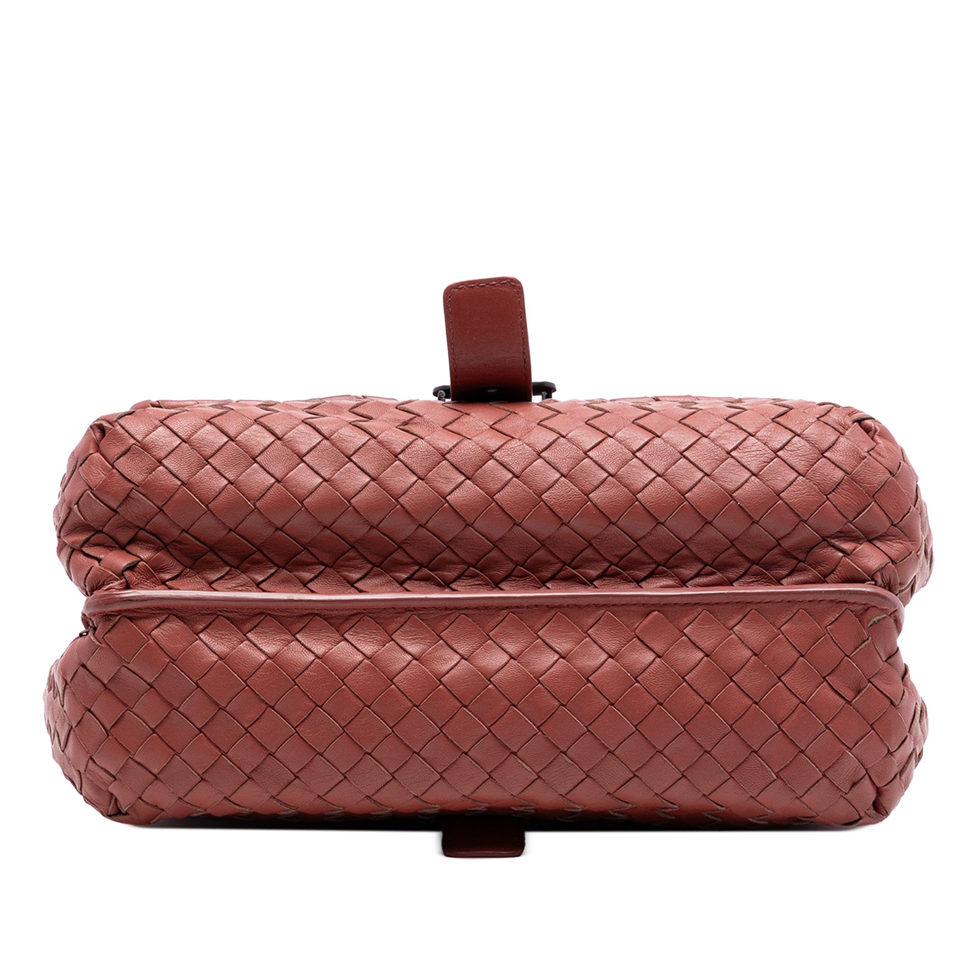Bottega Veneta Nappa Intrecciato Double Sided Flap Messenger Bag