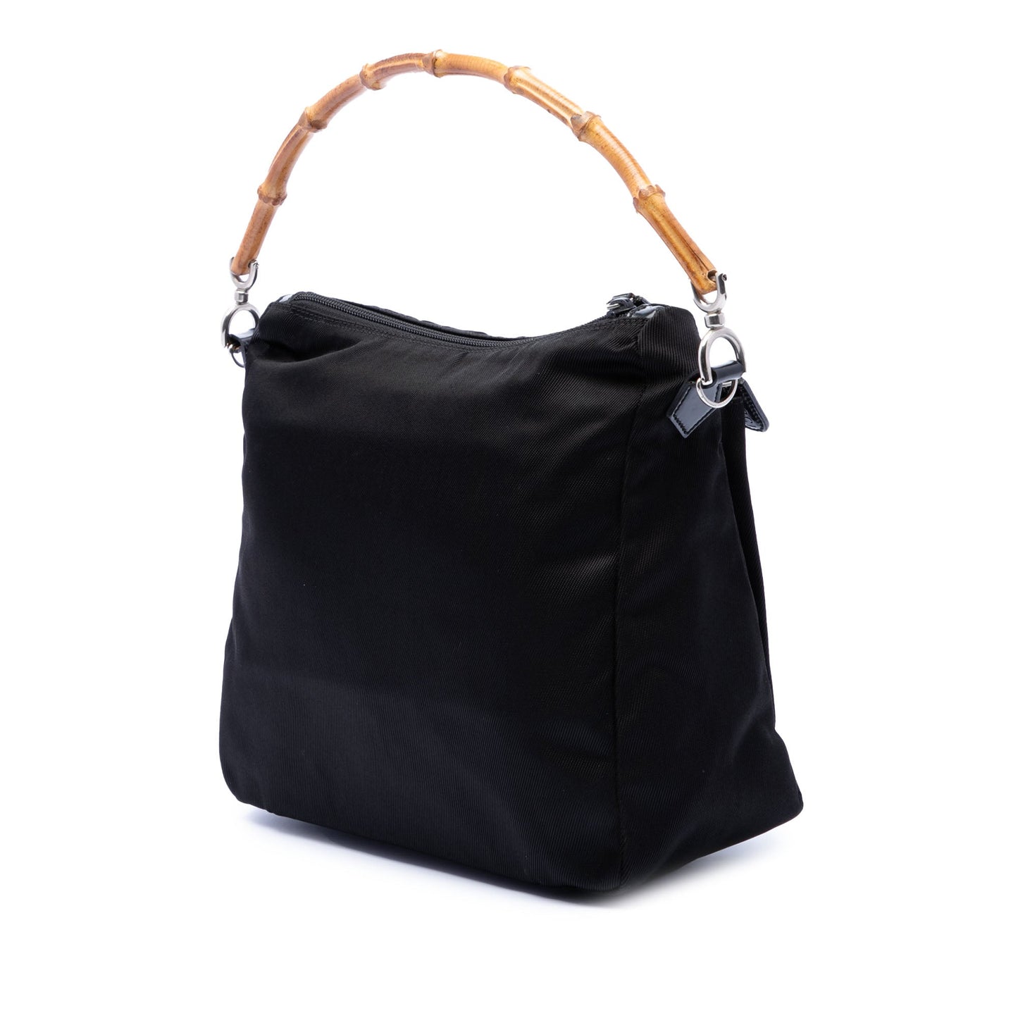 Gucci Nylon Bamboo Satchel