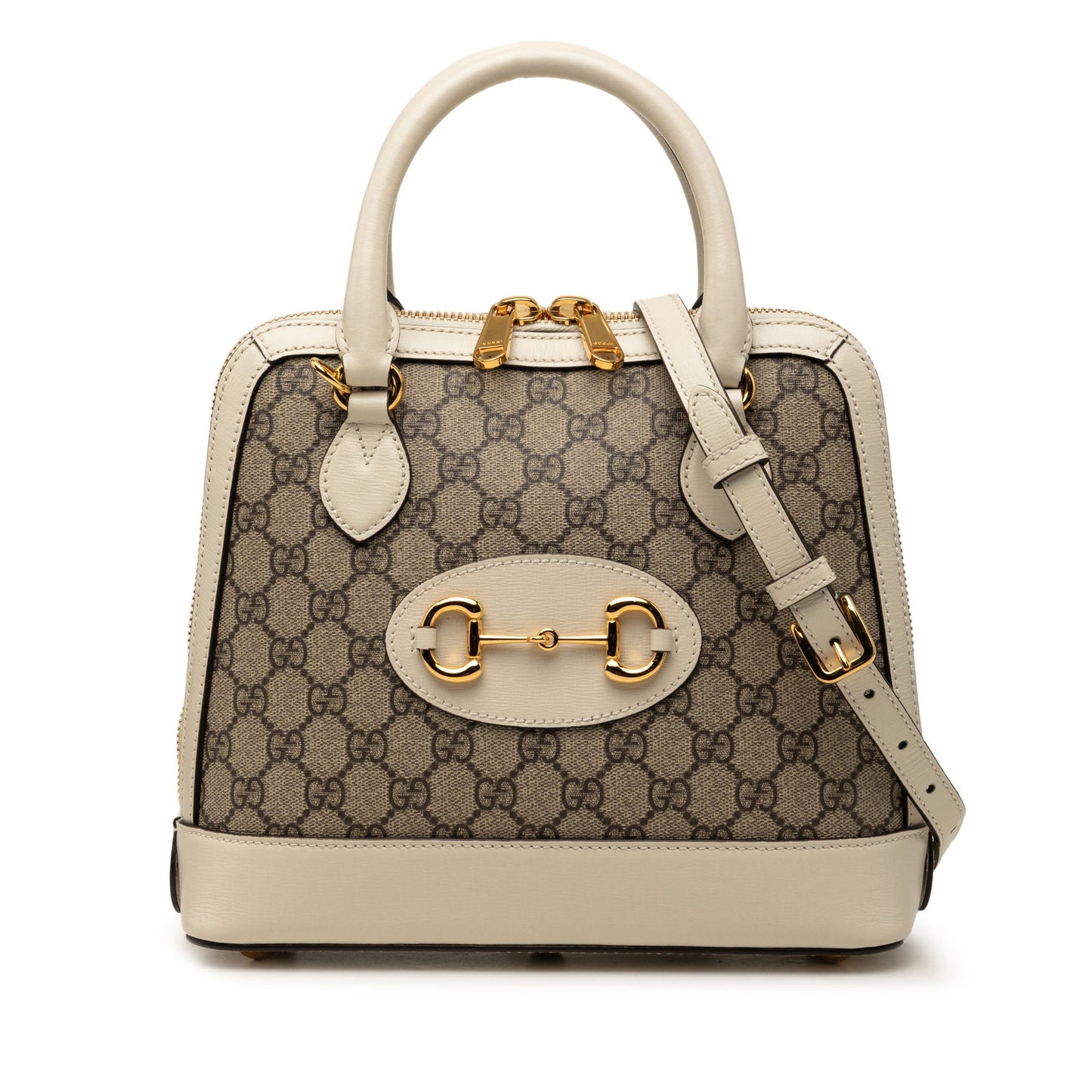 Gucci Small GG Supreme Horsebit 1955 Satchel