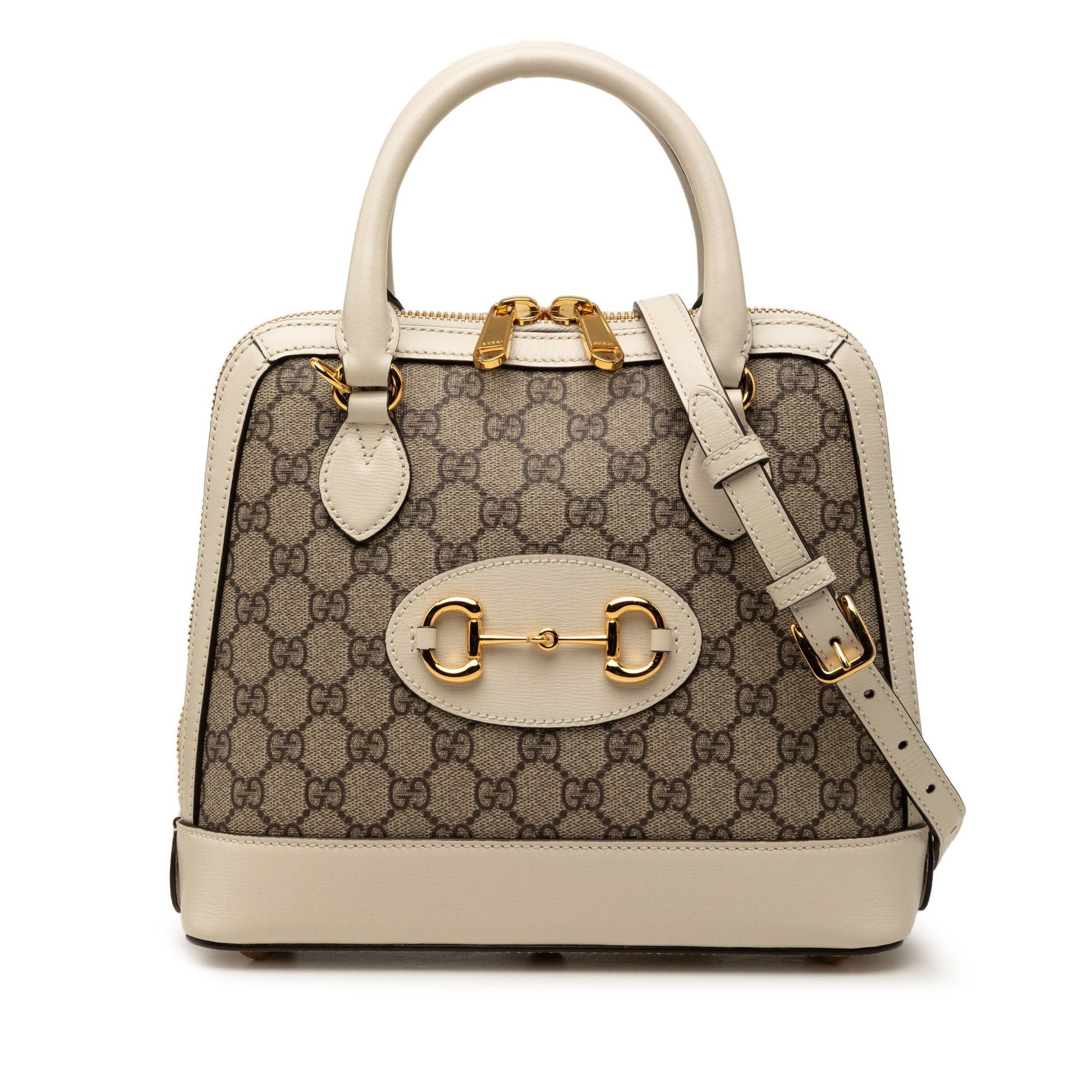Gucci Small GG Supreme Horsebit 1955 Satchel