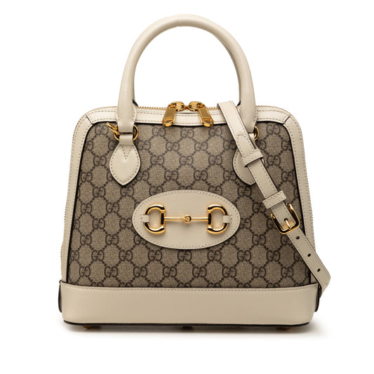 Gucci Small GG Supreme Horsebit 1955 Satchel