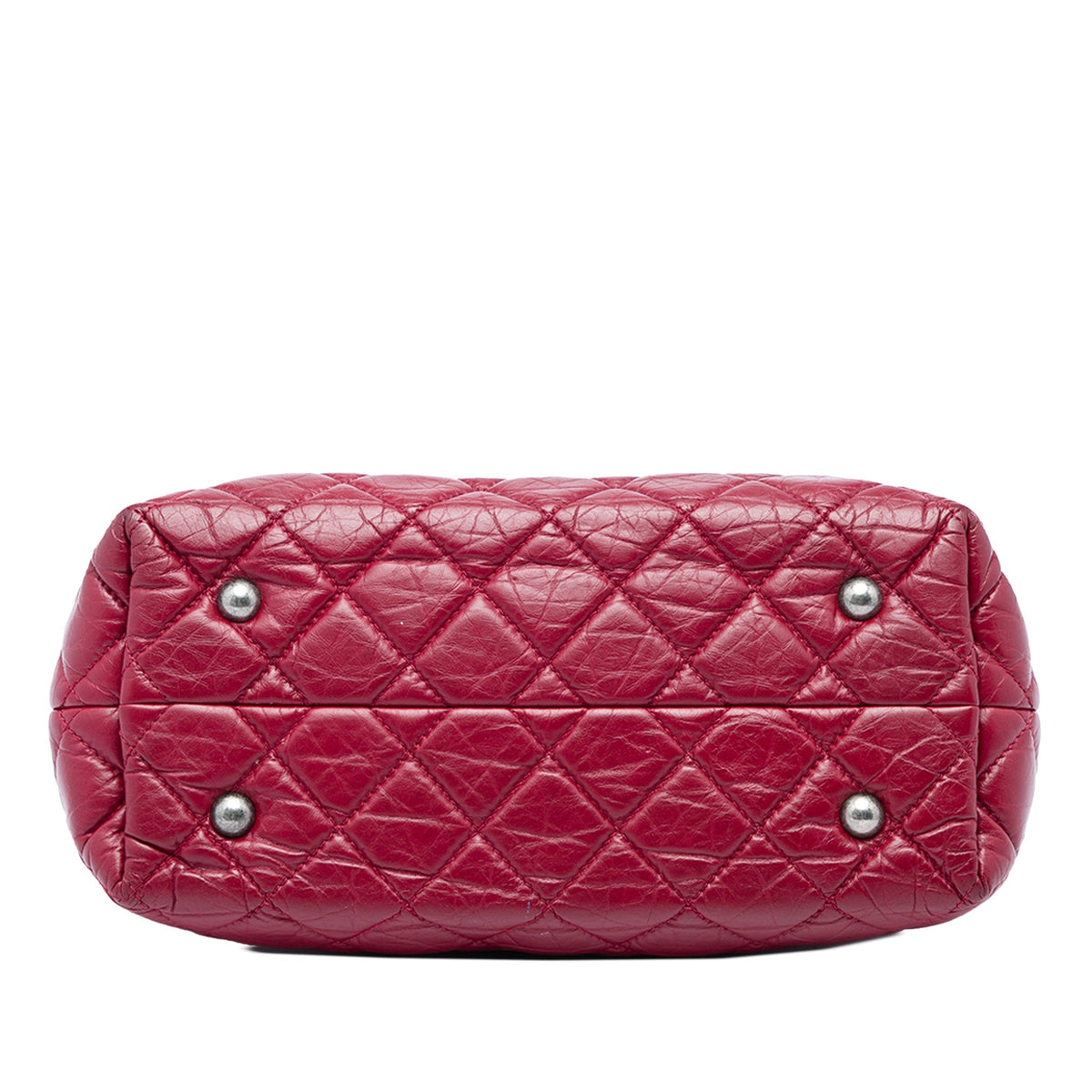 Chanel Quilted Aged Calfskin Reissue 2.55 Tote — Red