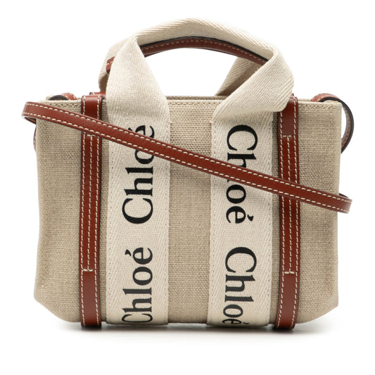 Chloé Mini Canvas Woody Satchel