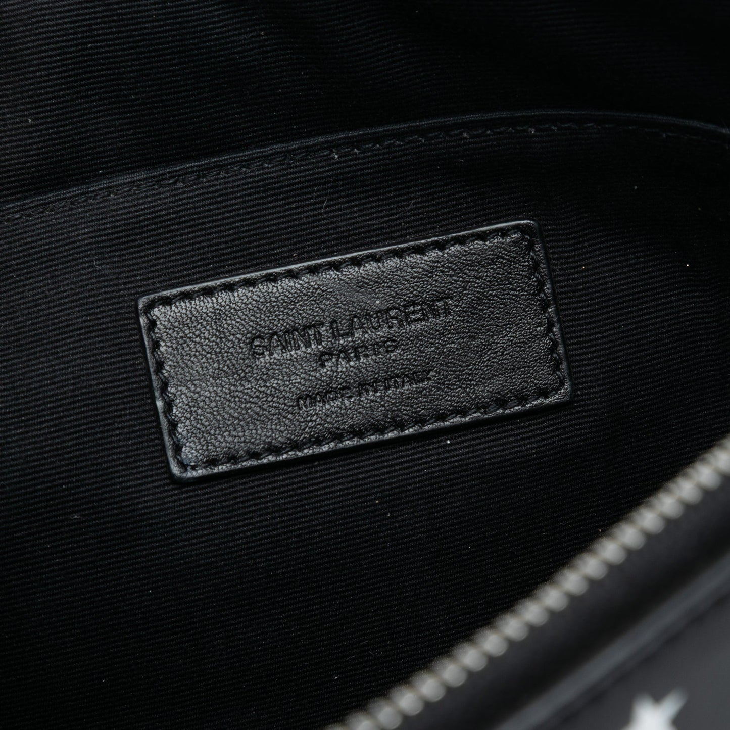 Saint Laurent Leather Star Clutch