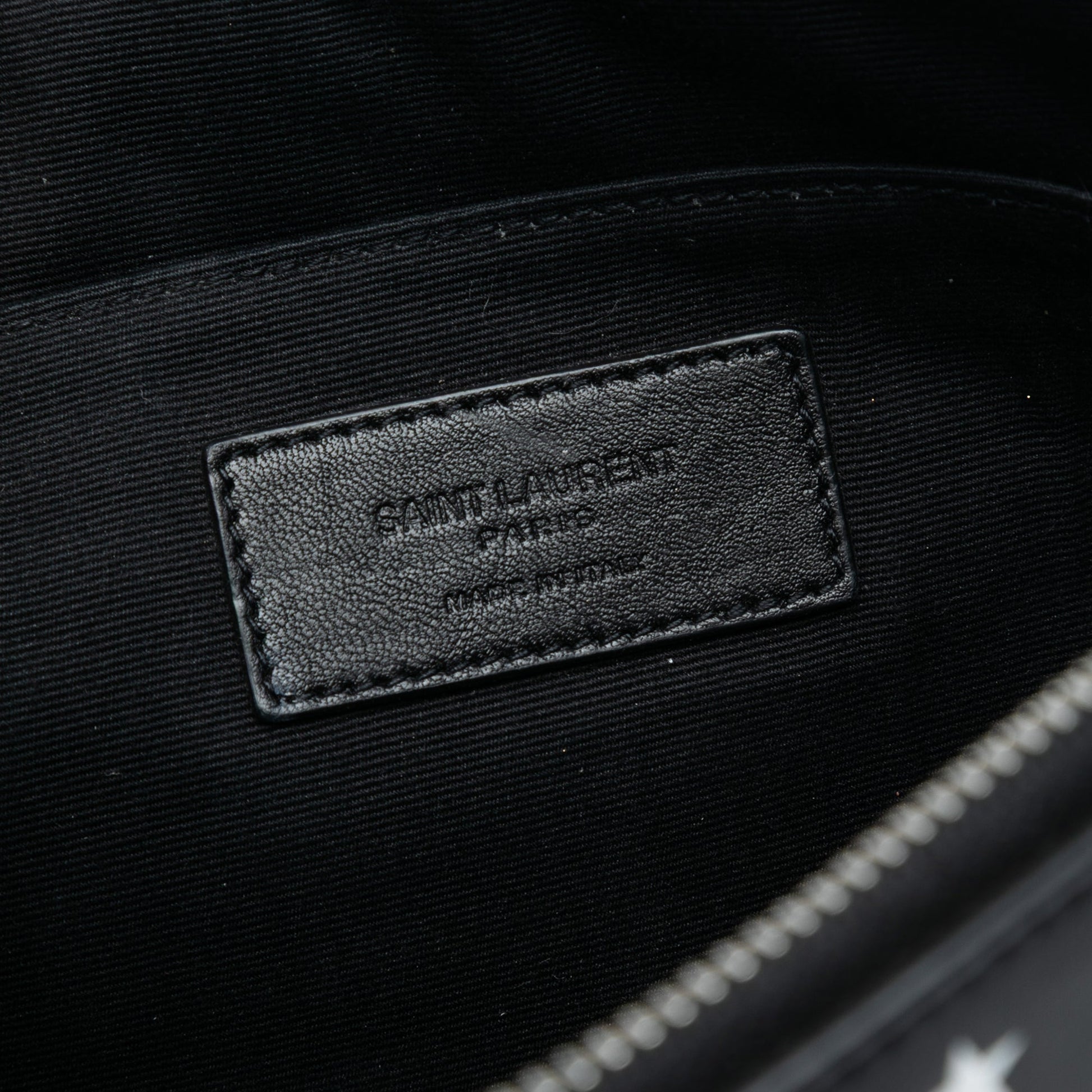 Saint Laurent Leather Star Clutch