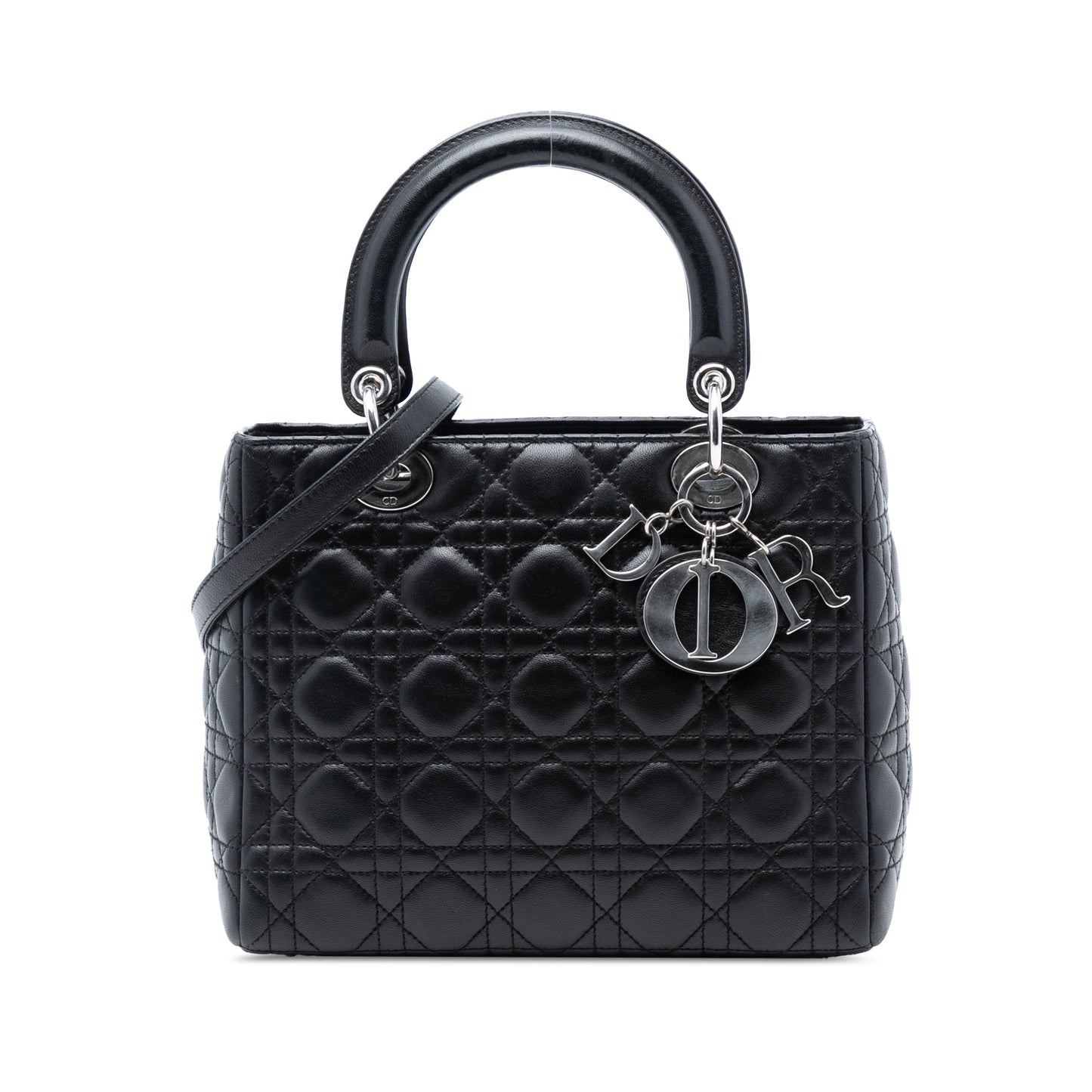 Dior Medium Lambskin Cannage Lady Dior