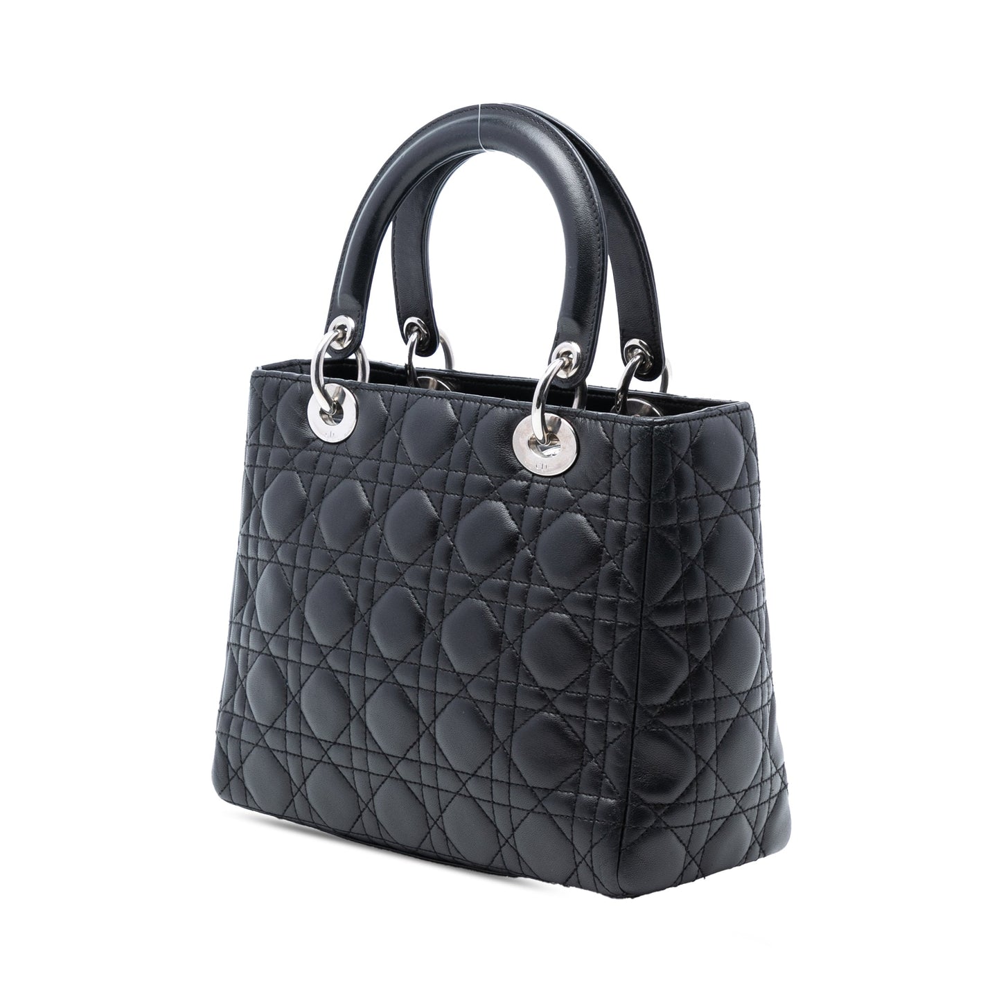 Dior Medium Lambskin Cannage Lady Dior