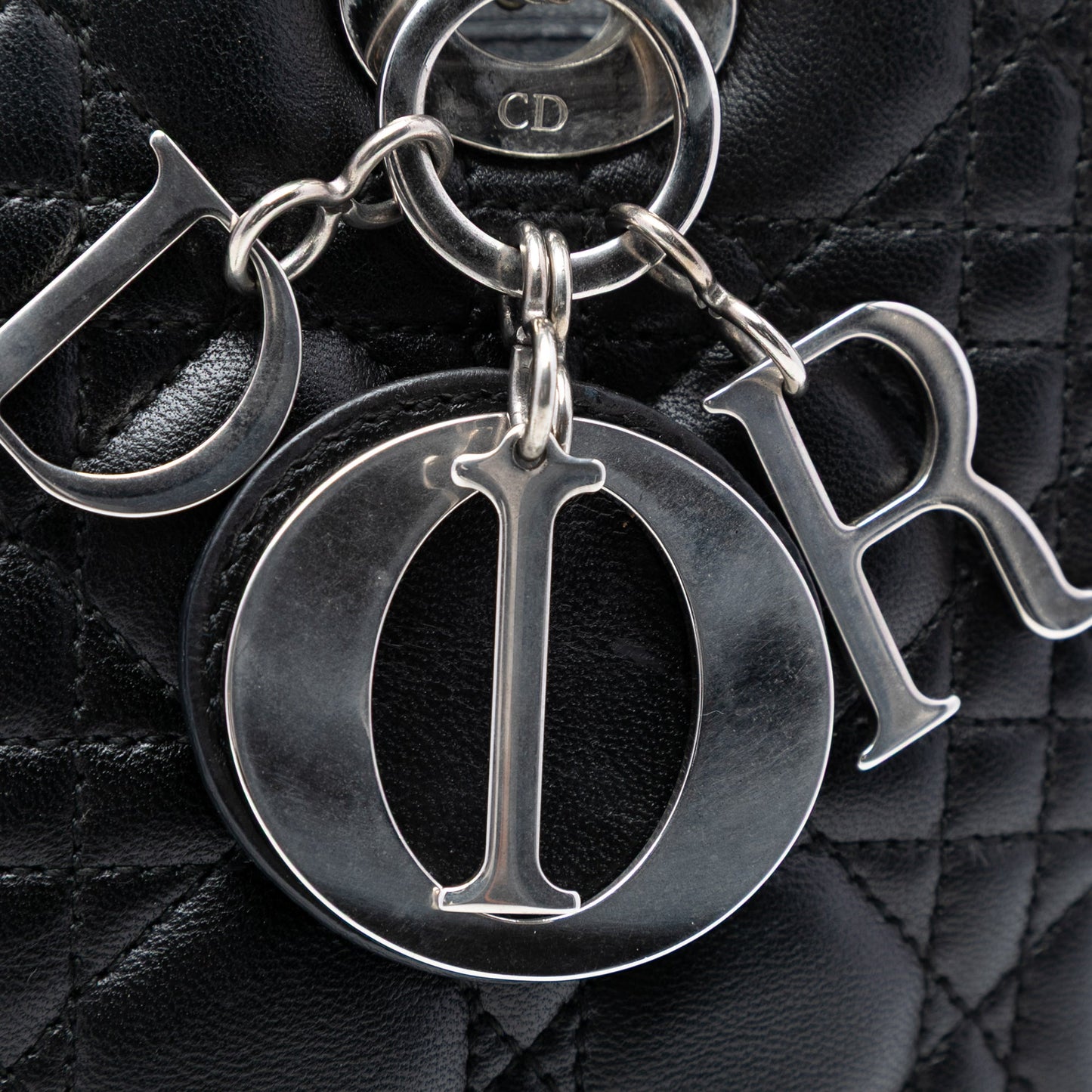 Dior Medium Lambskin Cannage Lady Dior