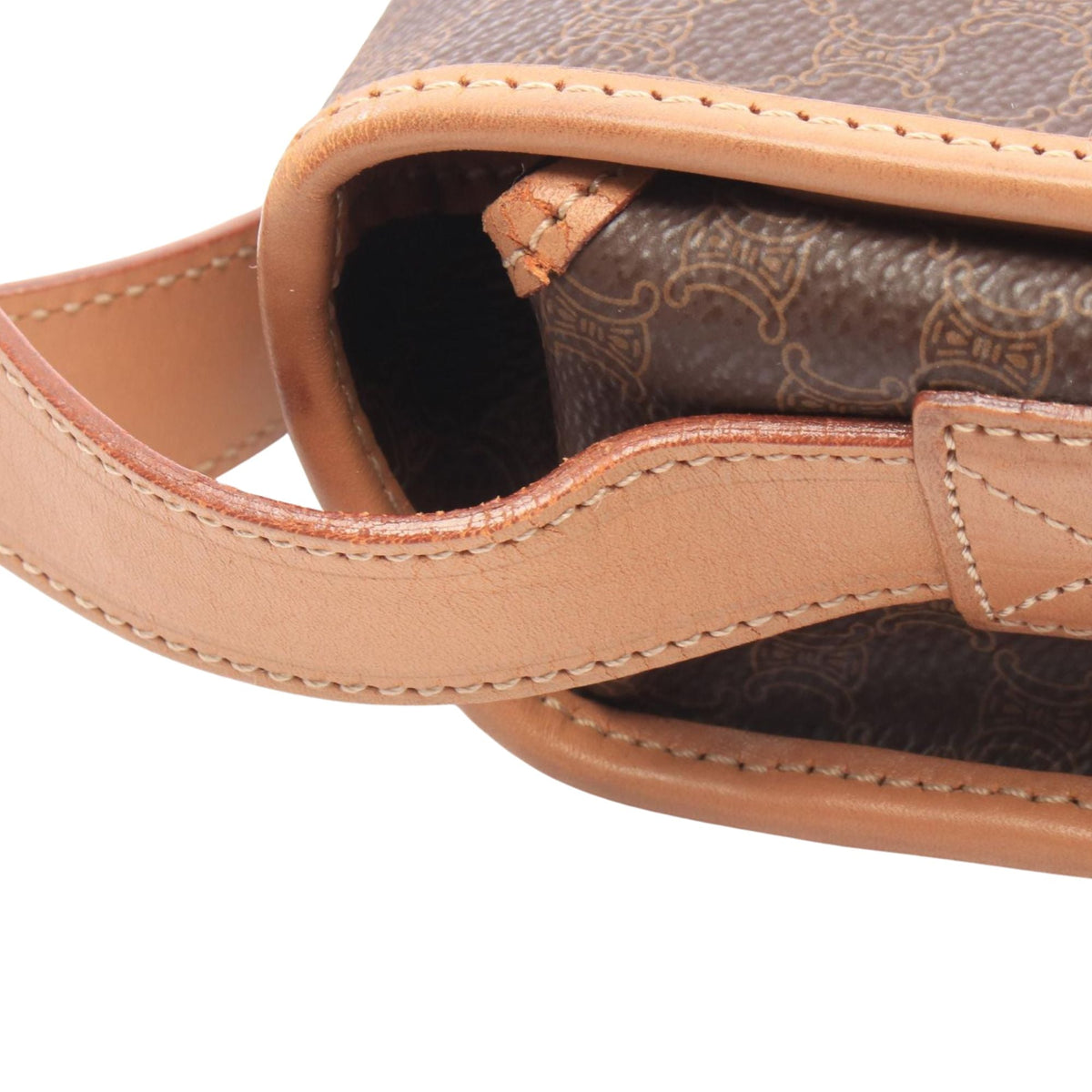 Celine Macadam Crossbody Bag — Brown