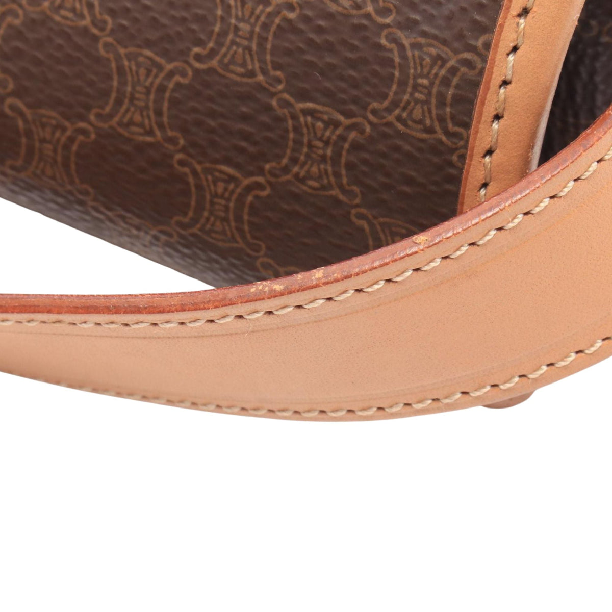 Celine Macadam Crossbody Bag — Brown