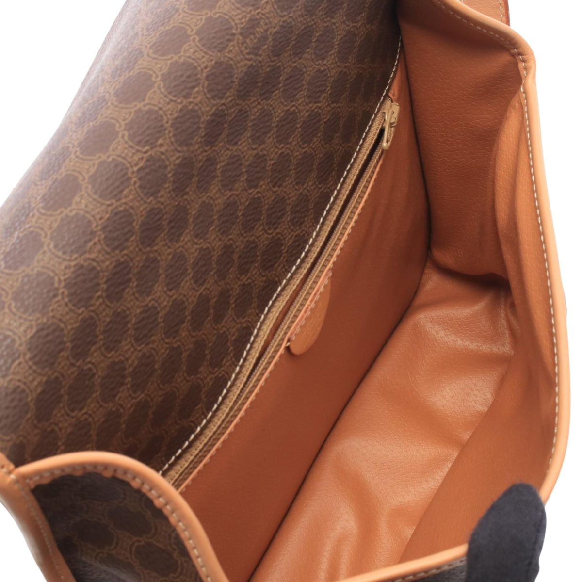 Celine Macadam Crossbody Bag — Brown