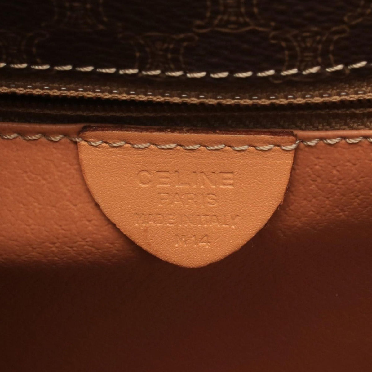 Celine Macadam Crossbody Bag — Brown