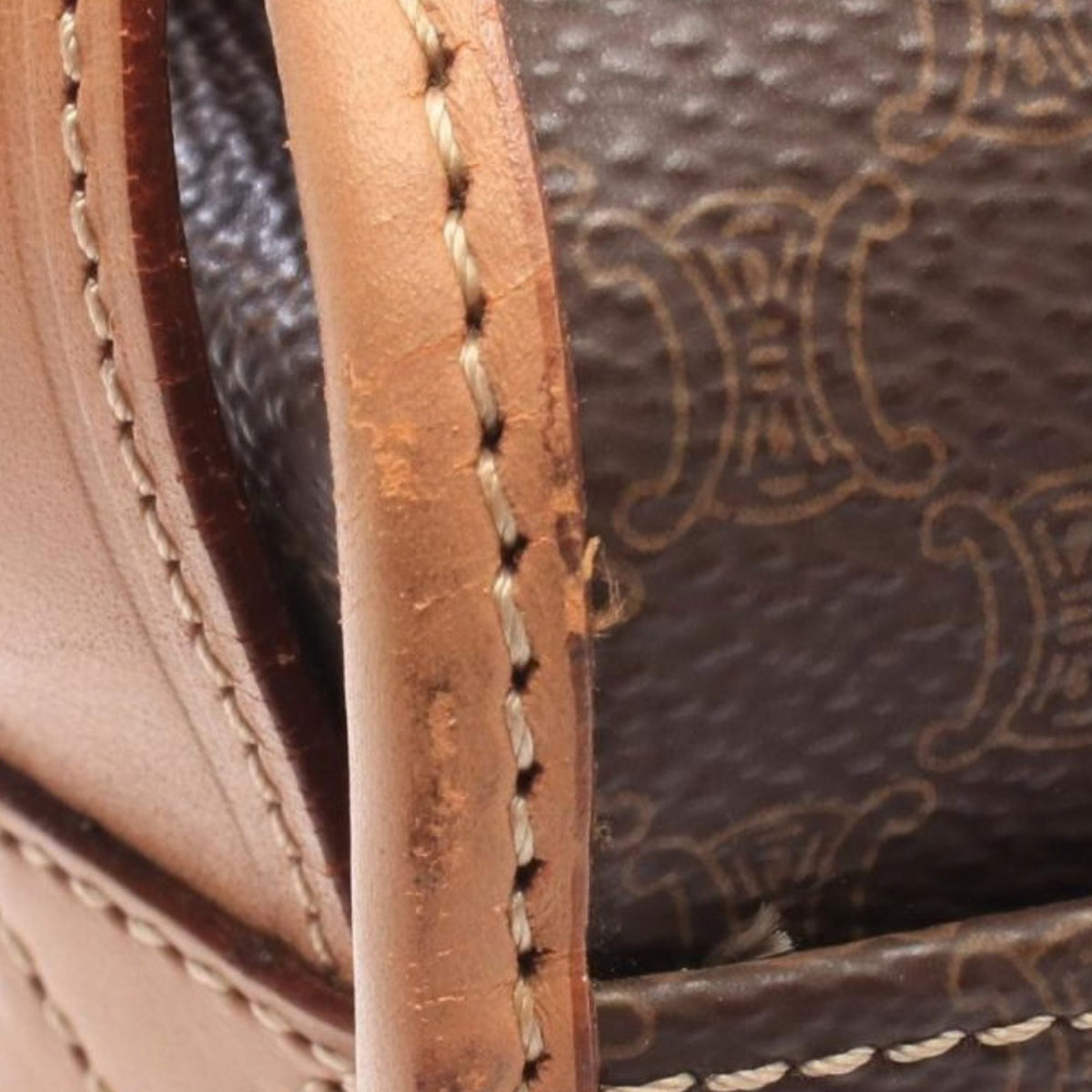 Celine Macadam Crossbody Bag — Brown
