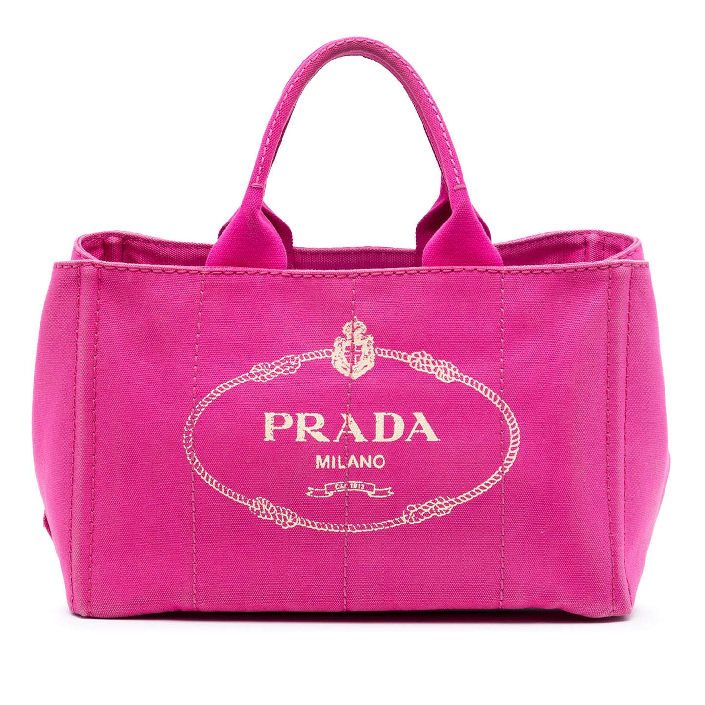 Prada Canvas Canapa Logo Satchel