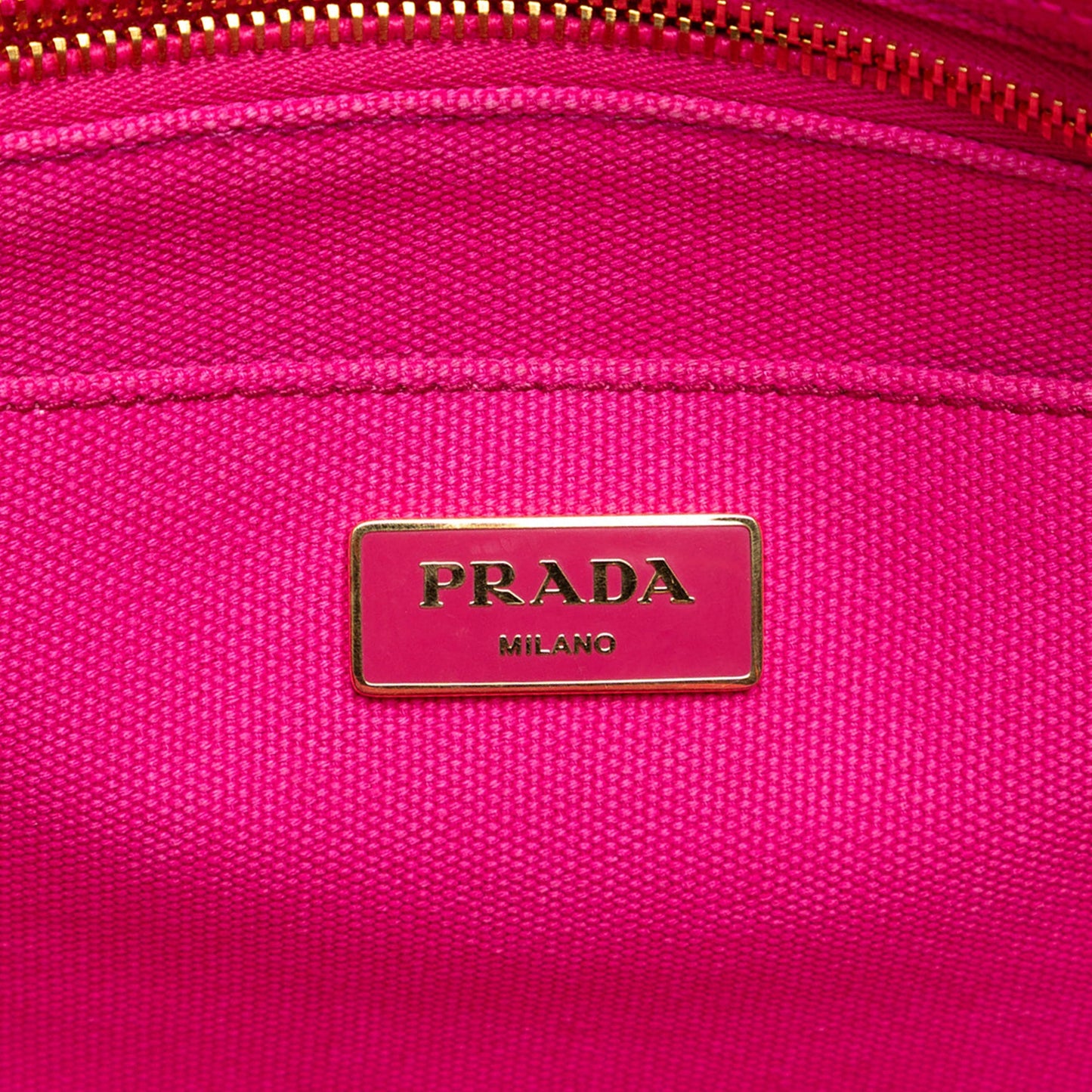 Prada Canvas Canapa Logo Satchel