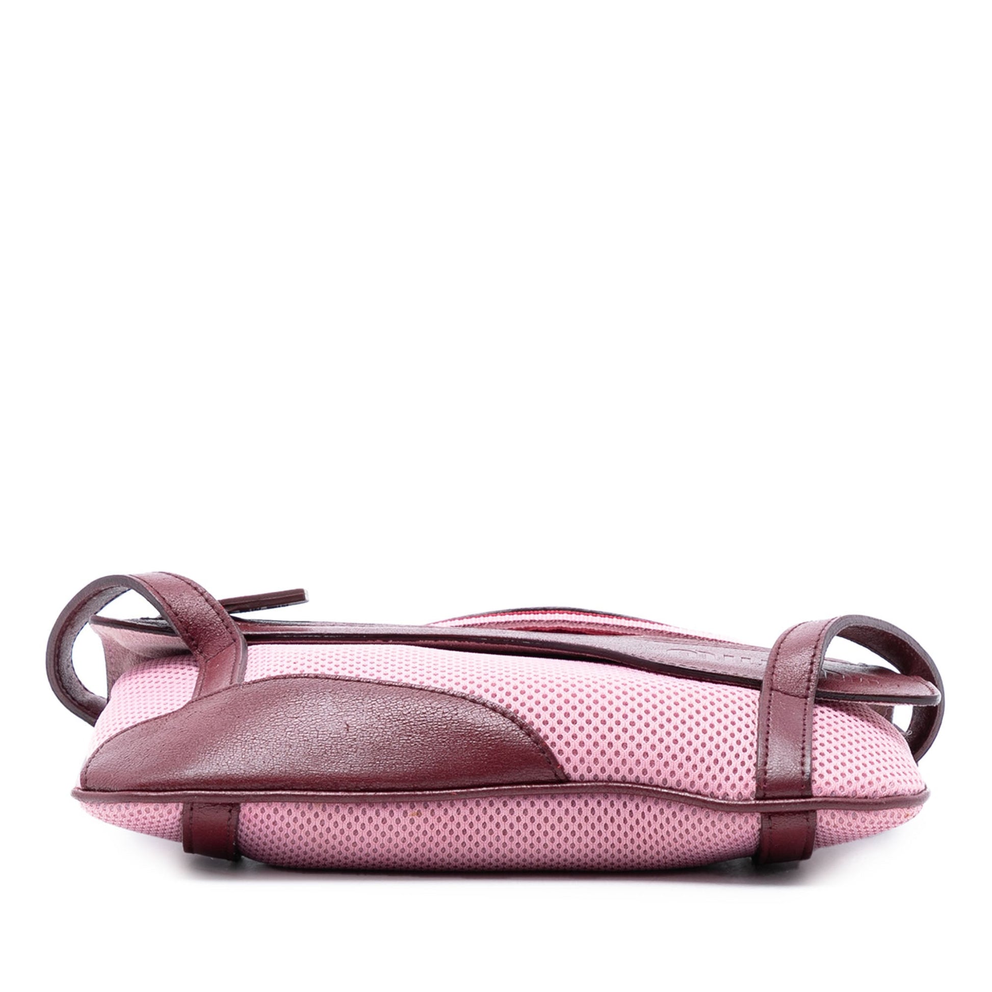 Miu Miu Leather Trimmed Mesh Handbag