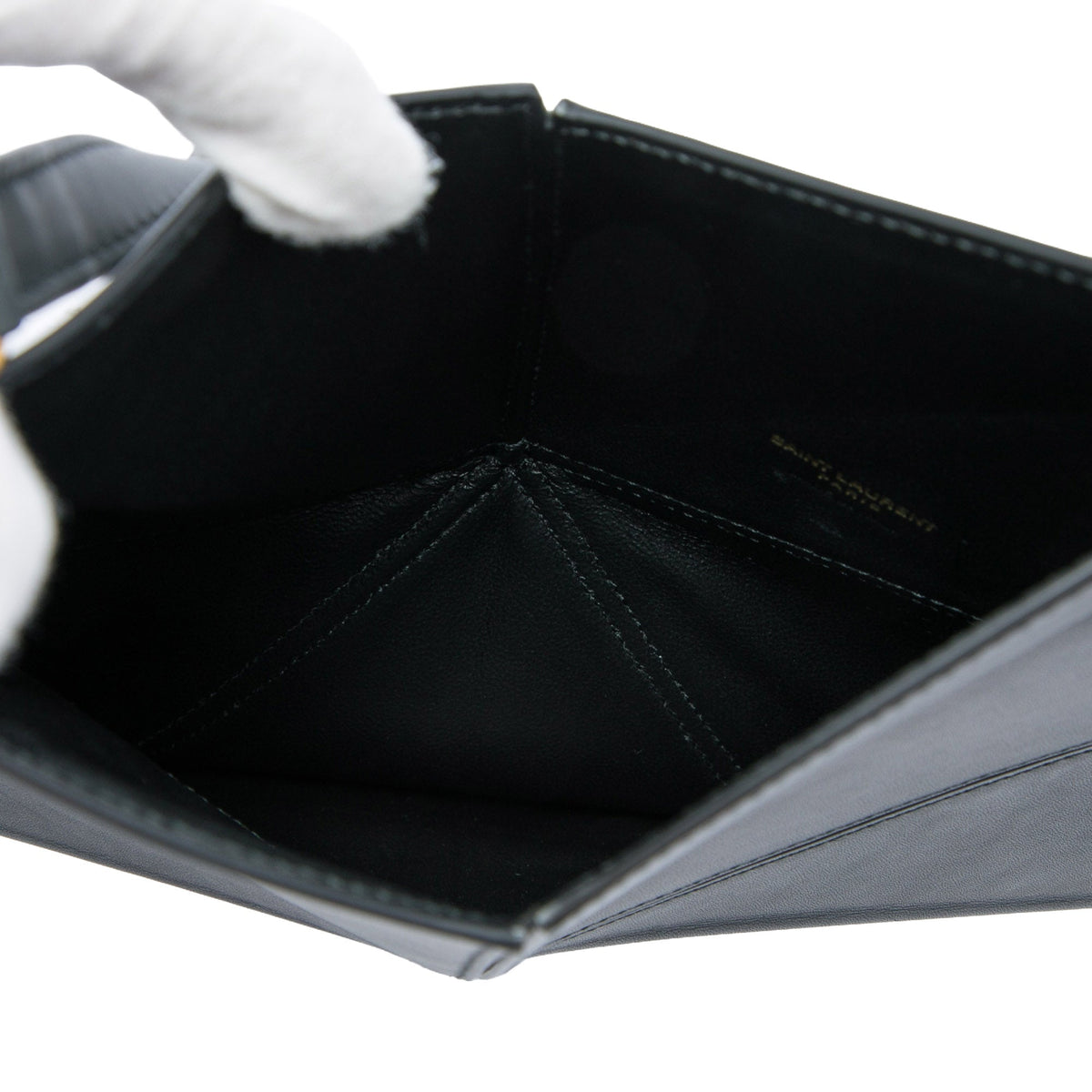 Saint Laurent Leather Astro Star Tassel Shoulder Bag — Black