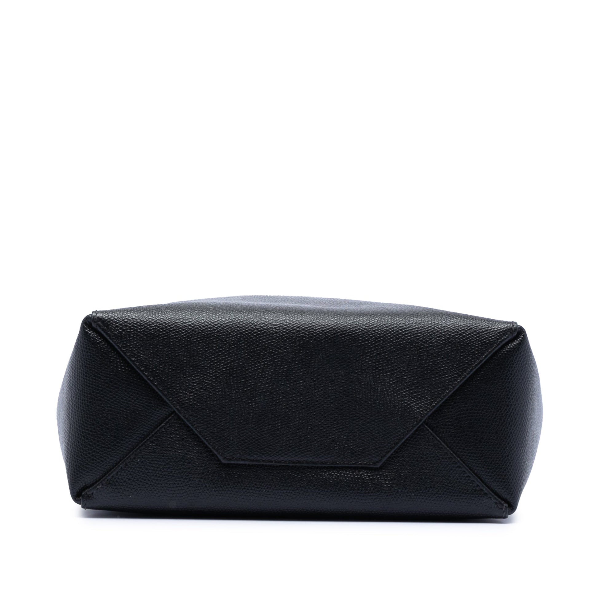 Celine Small Bicolor Grained Calfskin Vertical Cabas Tote