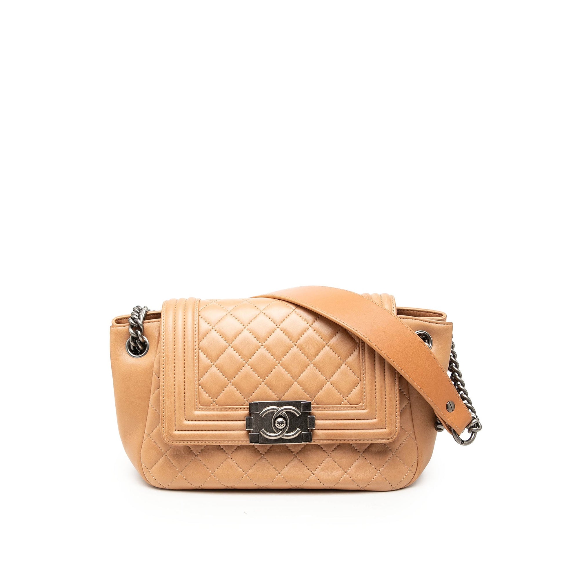 Chanel Quilted Lambskin Accordion Boy Flap
