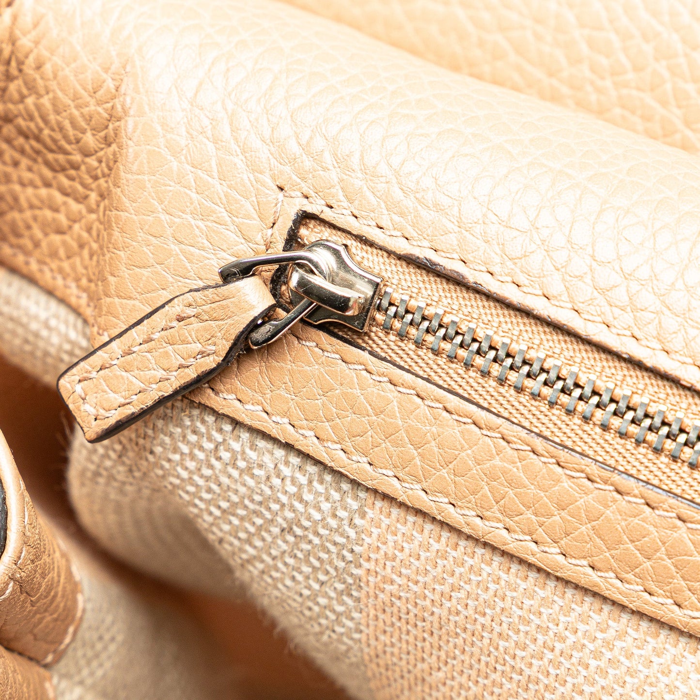 Gucci Large Leather Bamboo Daily Satchel