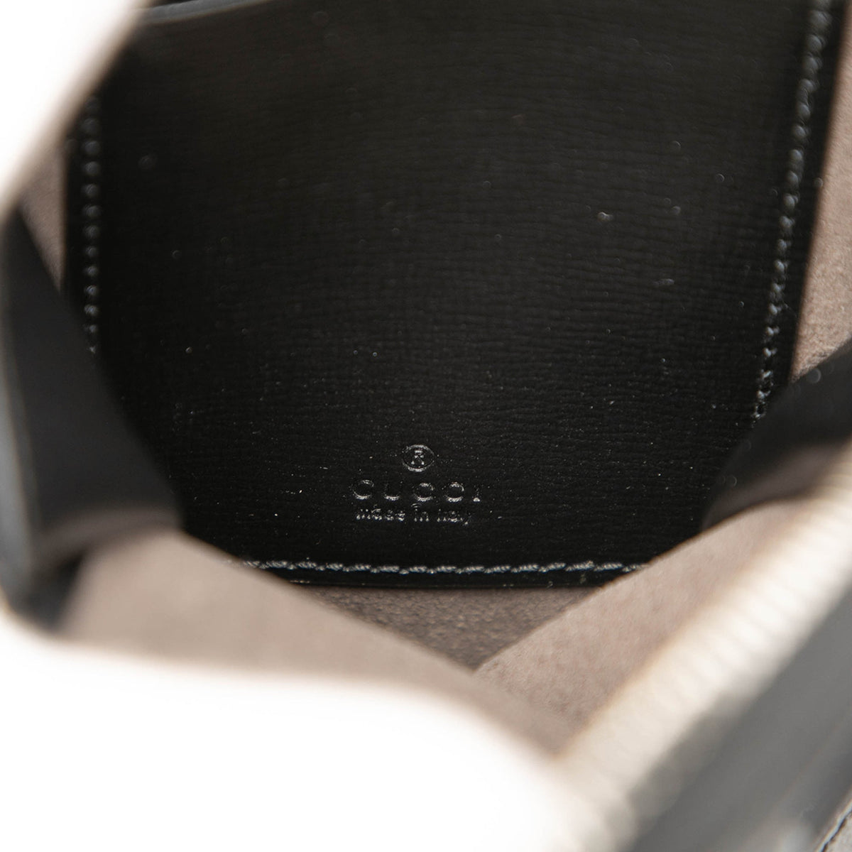 Gucci GG Supreme Interlocking G Phone Holder Crossbody — Black