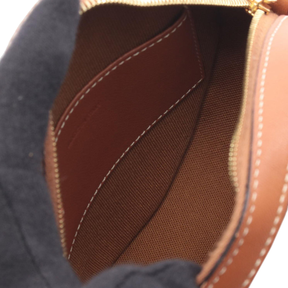 Celine Triomphe Coated Canvas Round Purse on Strap