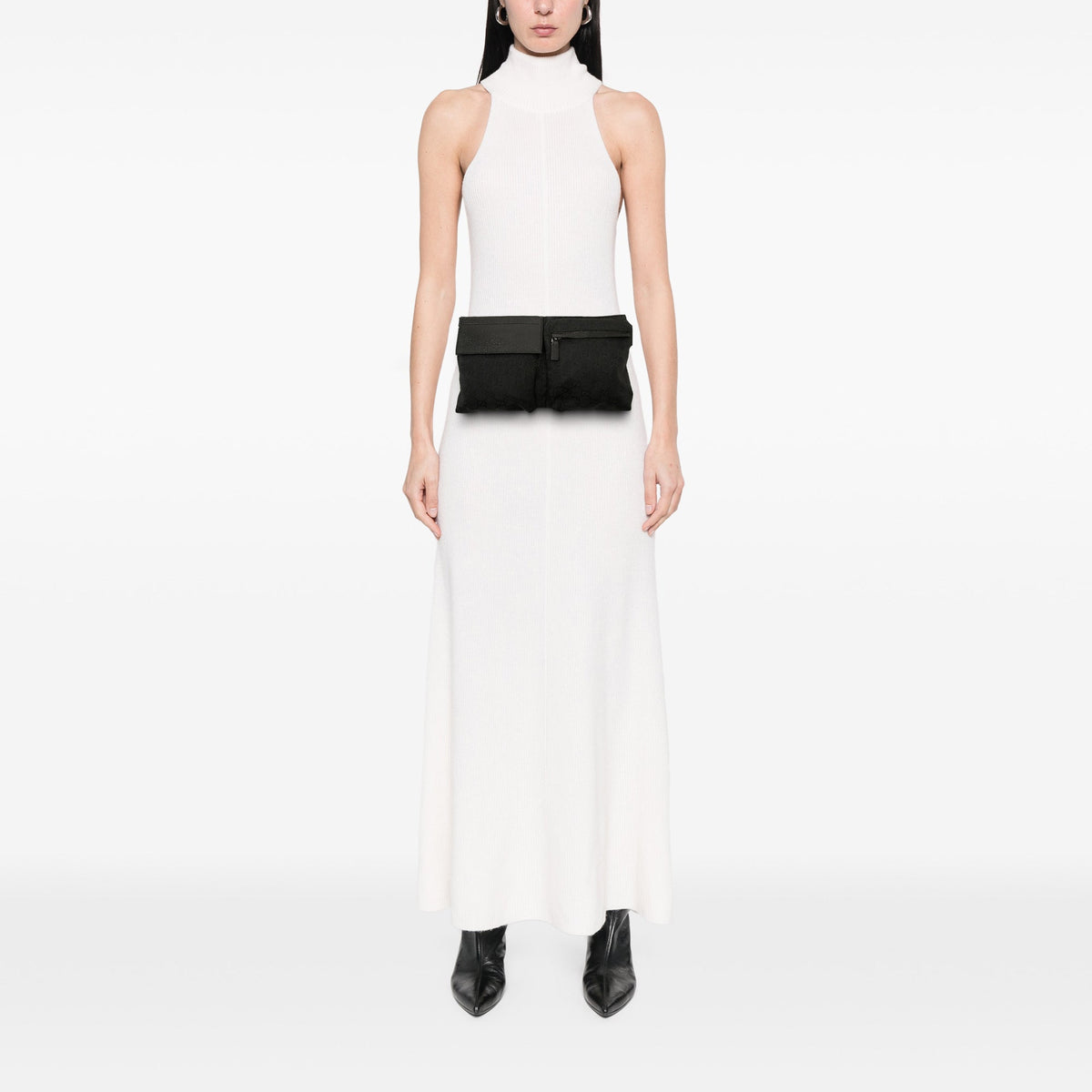 Gucci GG Canvas Double Pocket Belt Bag