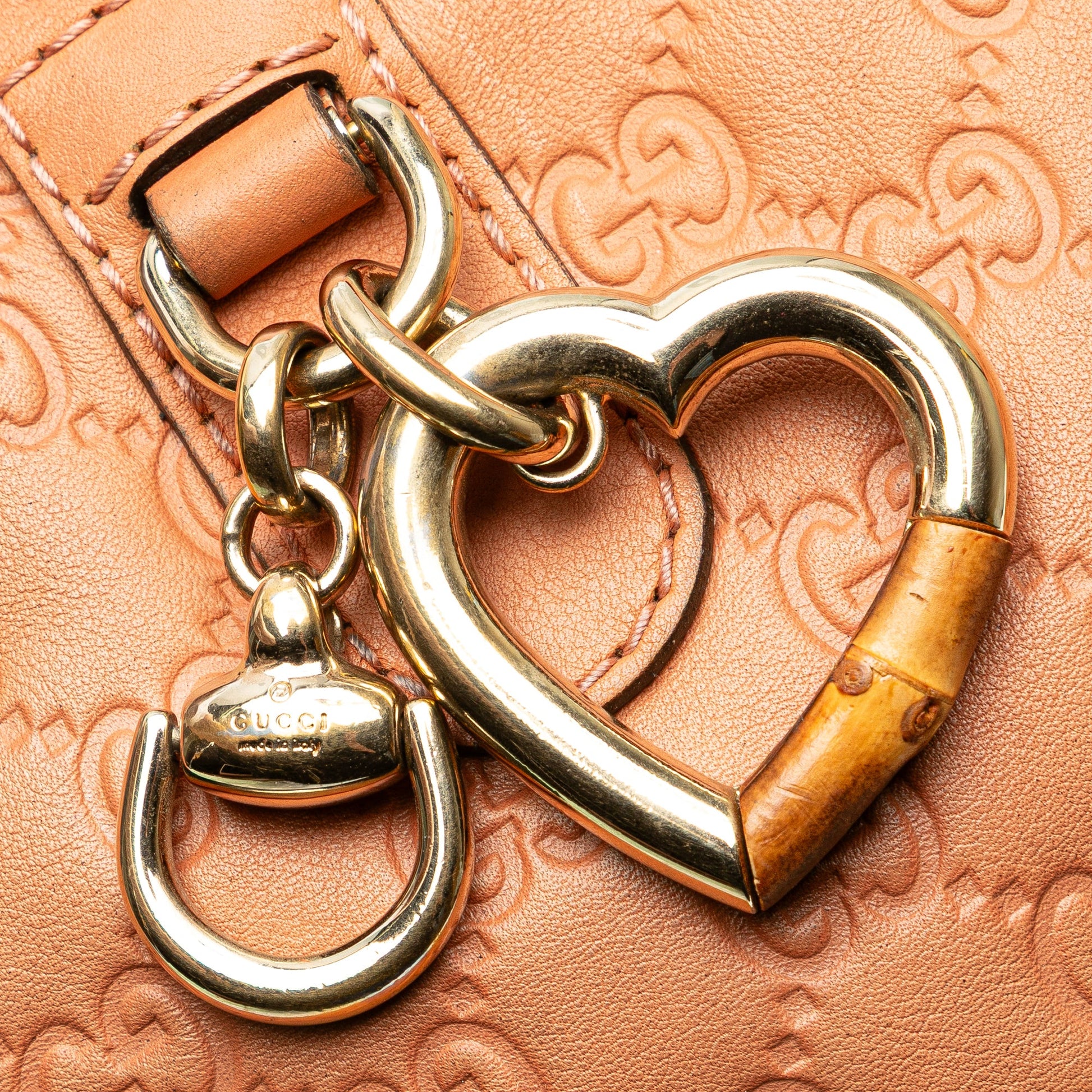Gucci Guccissima Heart Bit Satchel