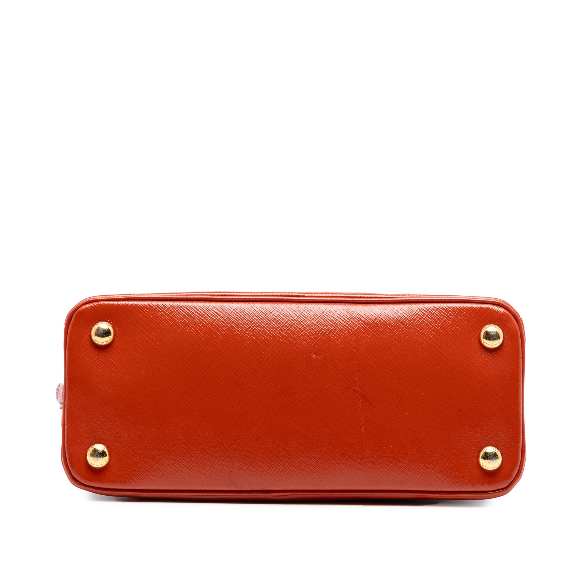 Prada Small Saffiano Vernice Promenade Satchel
