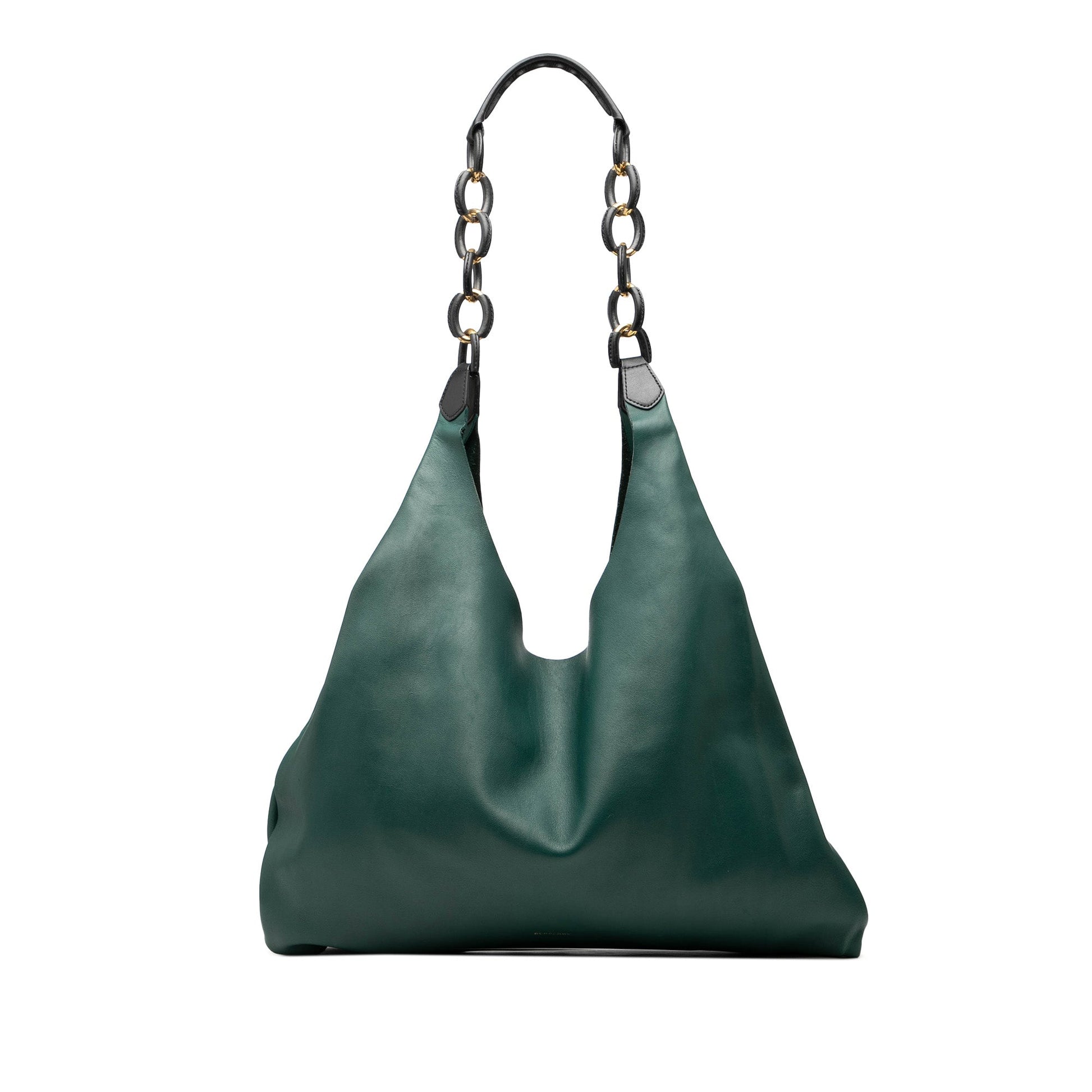 Burberry Soft Leather Wrapped Chain Shopper Hobo